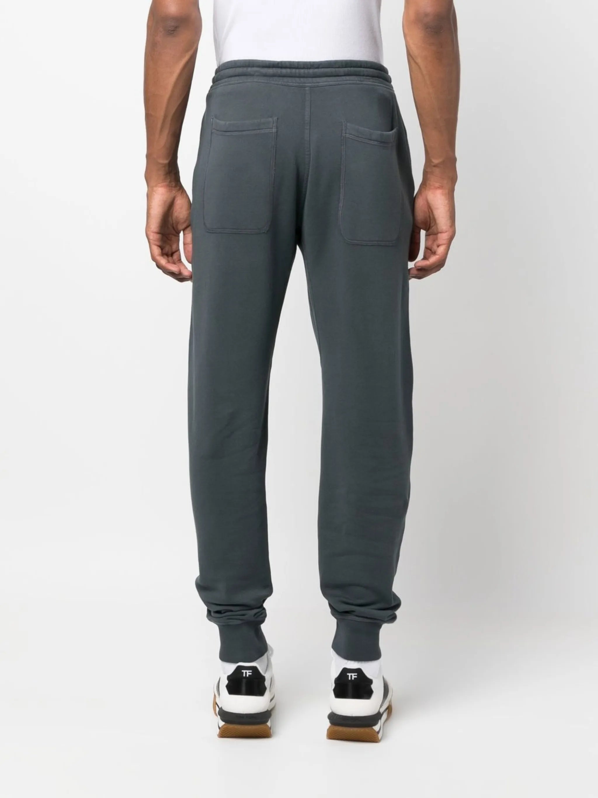 drawstring cotton track pants