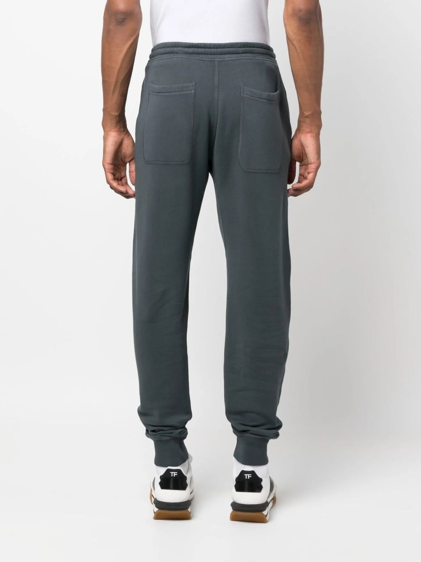 drawstring cotton track pants