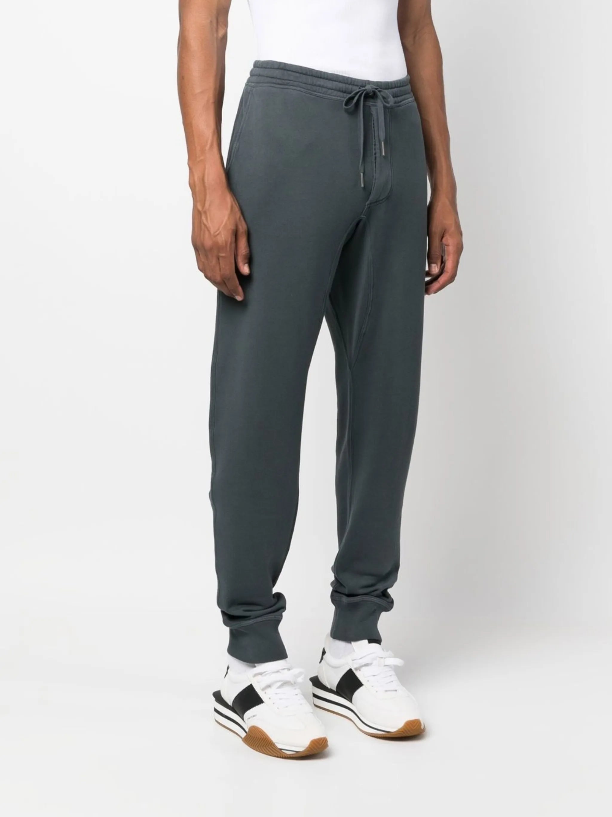 drawstring cotton track pants