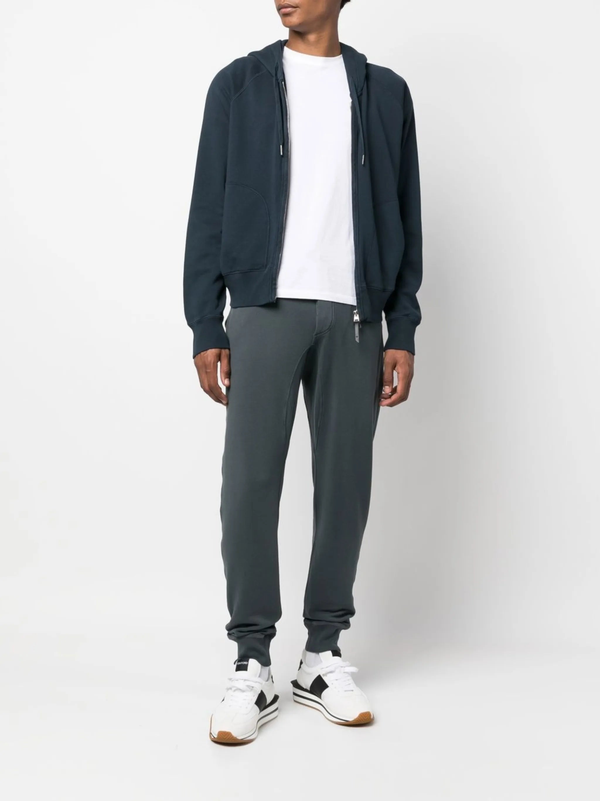 drawstring cotton track pants