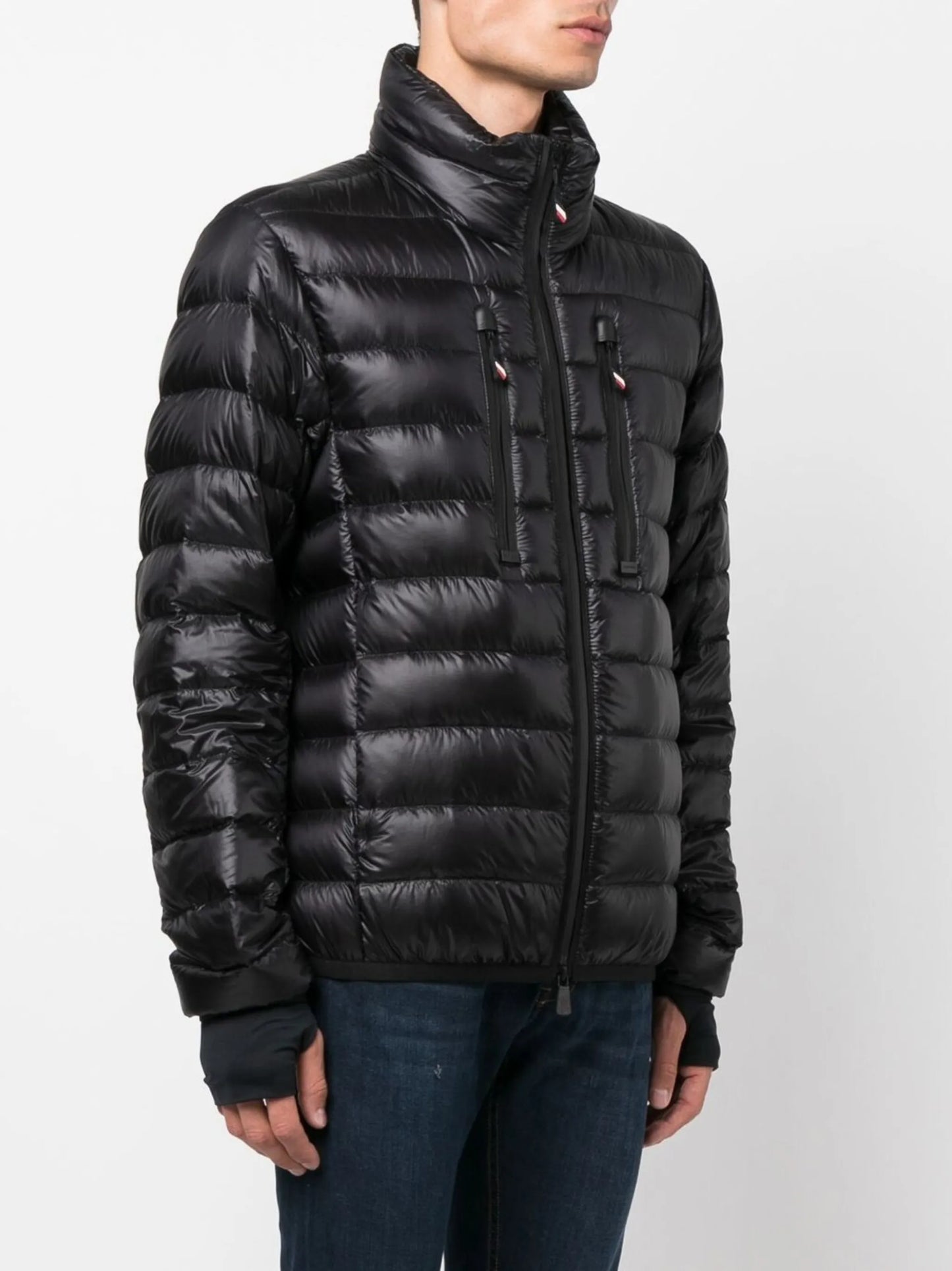 high-neck puffer jacket