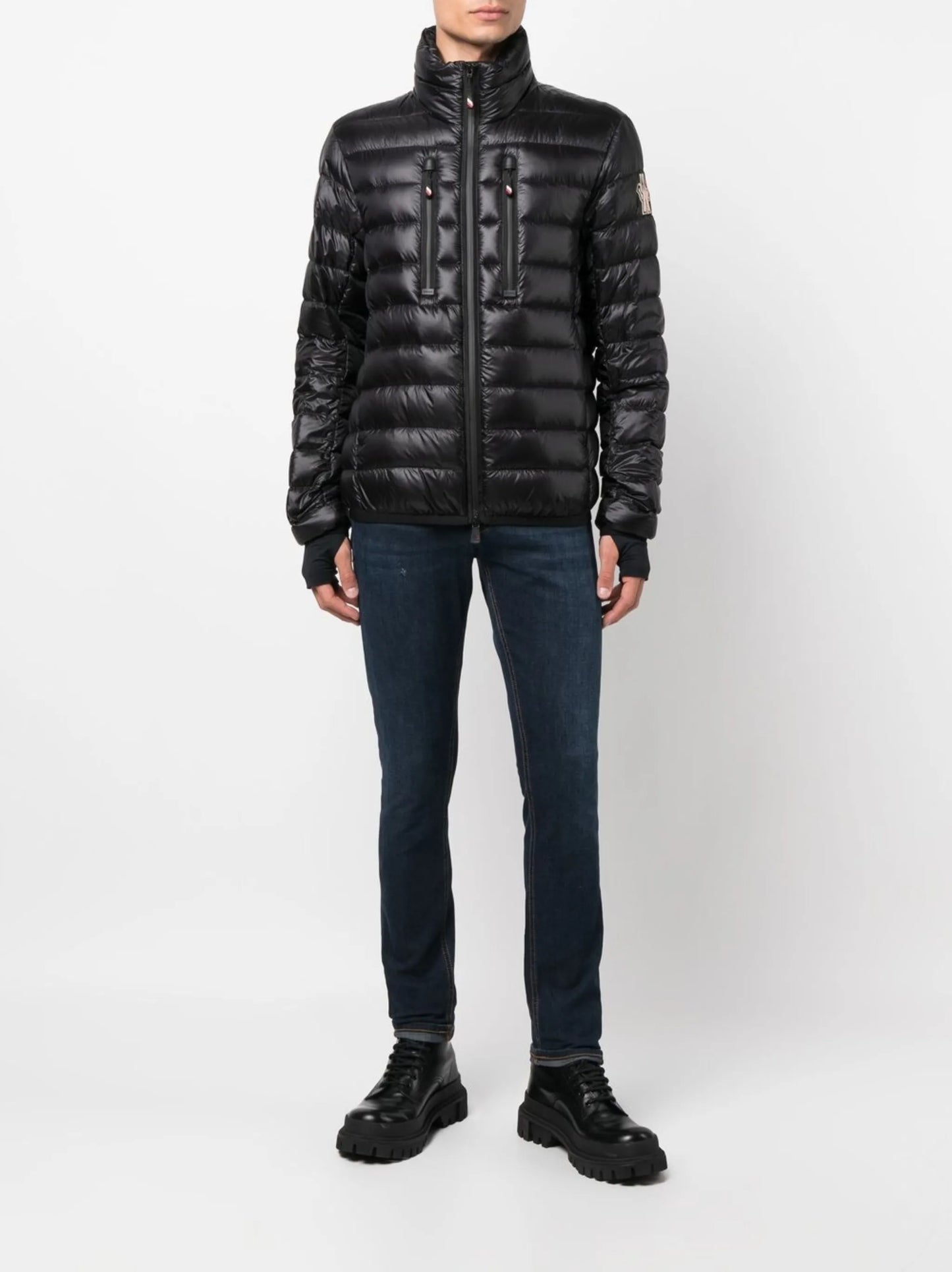high-neck puffer jacket