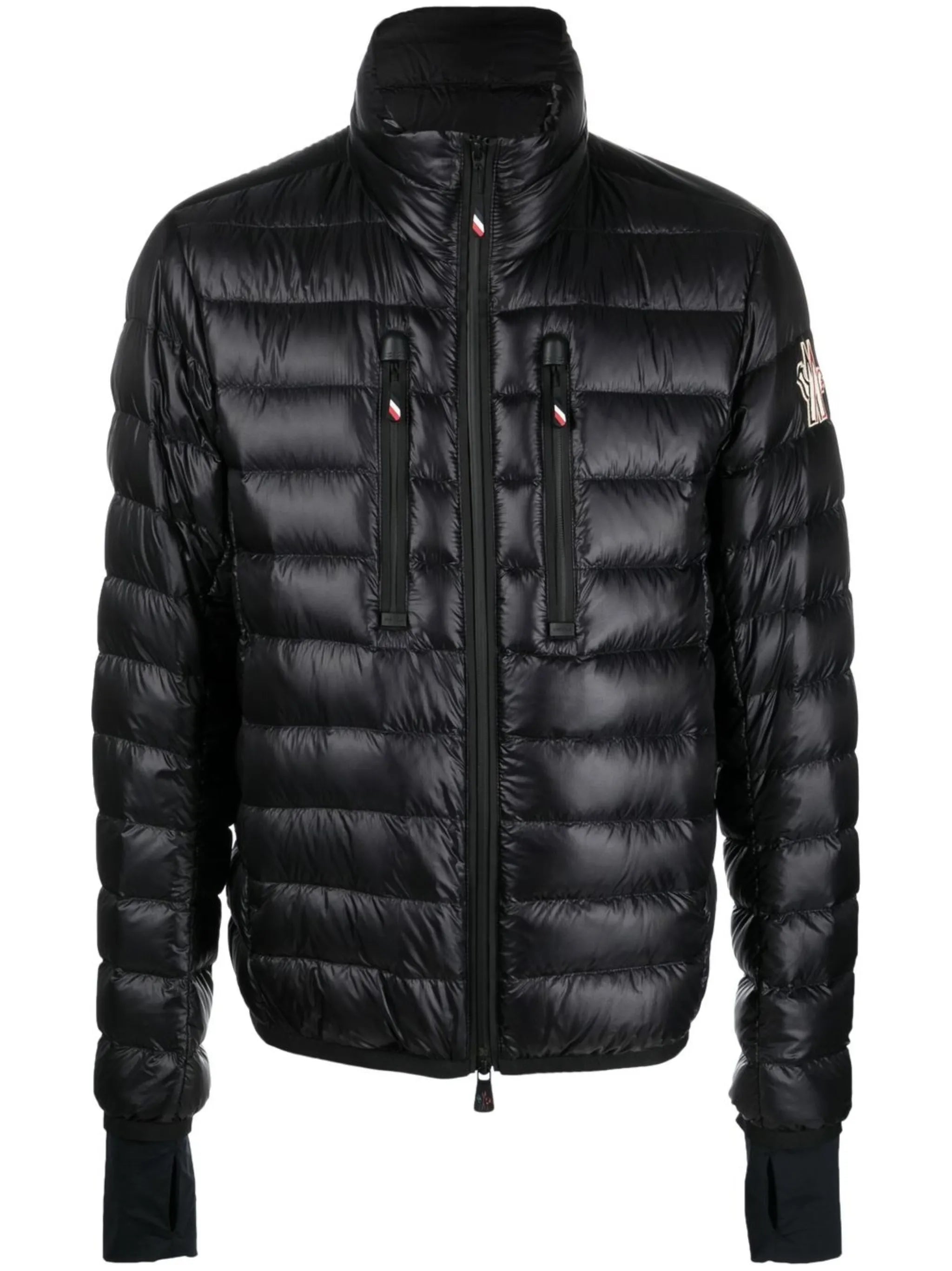 high-neck puffer jacket
