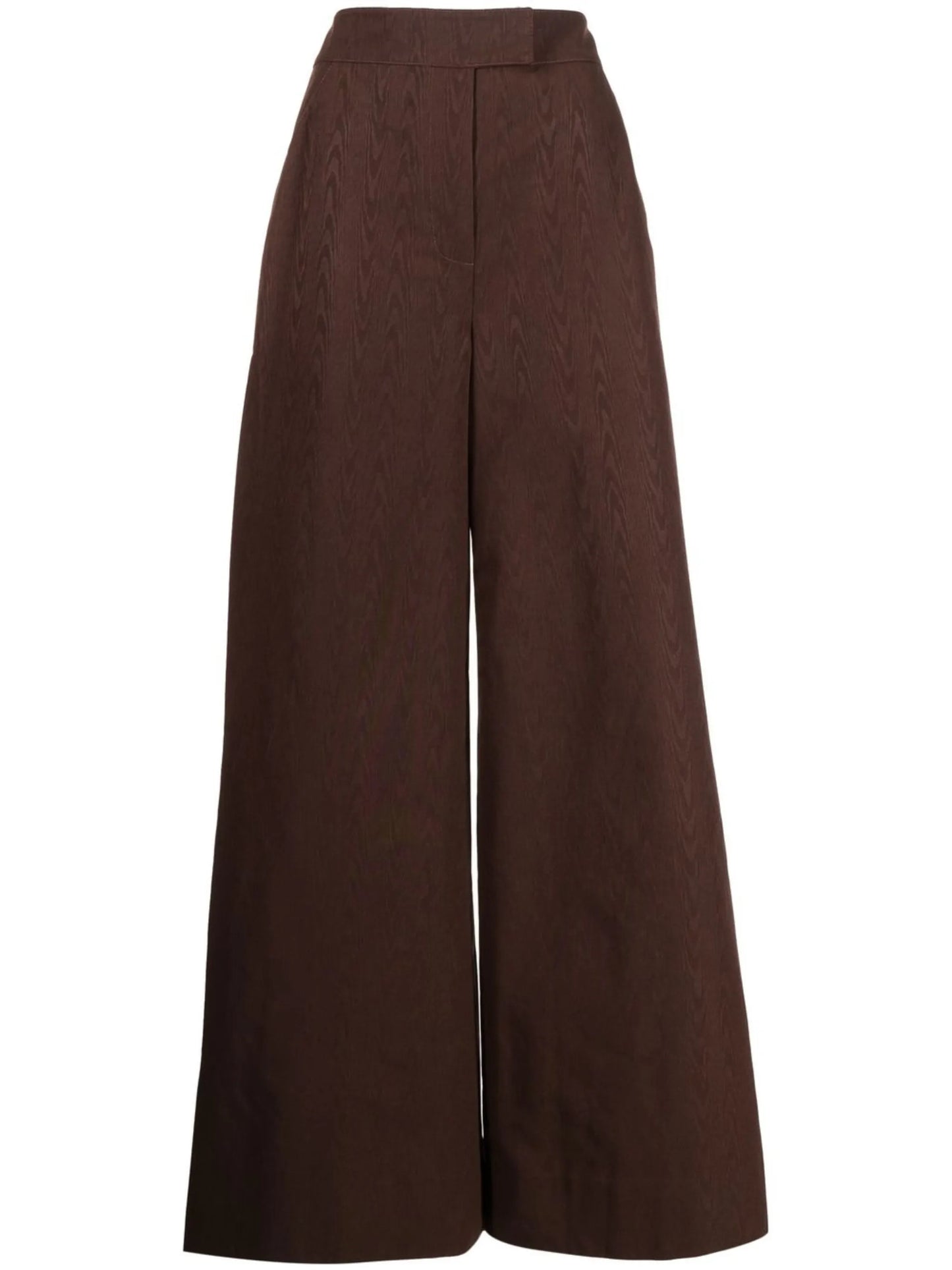 high-waist wide-leg trousers