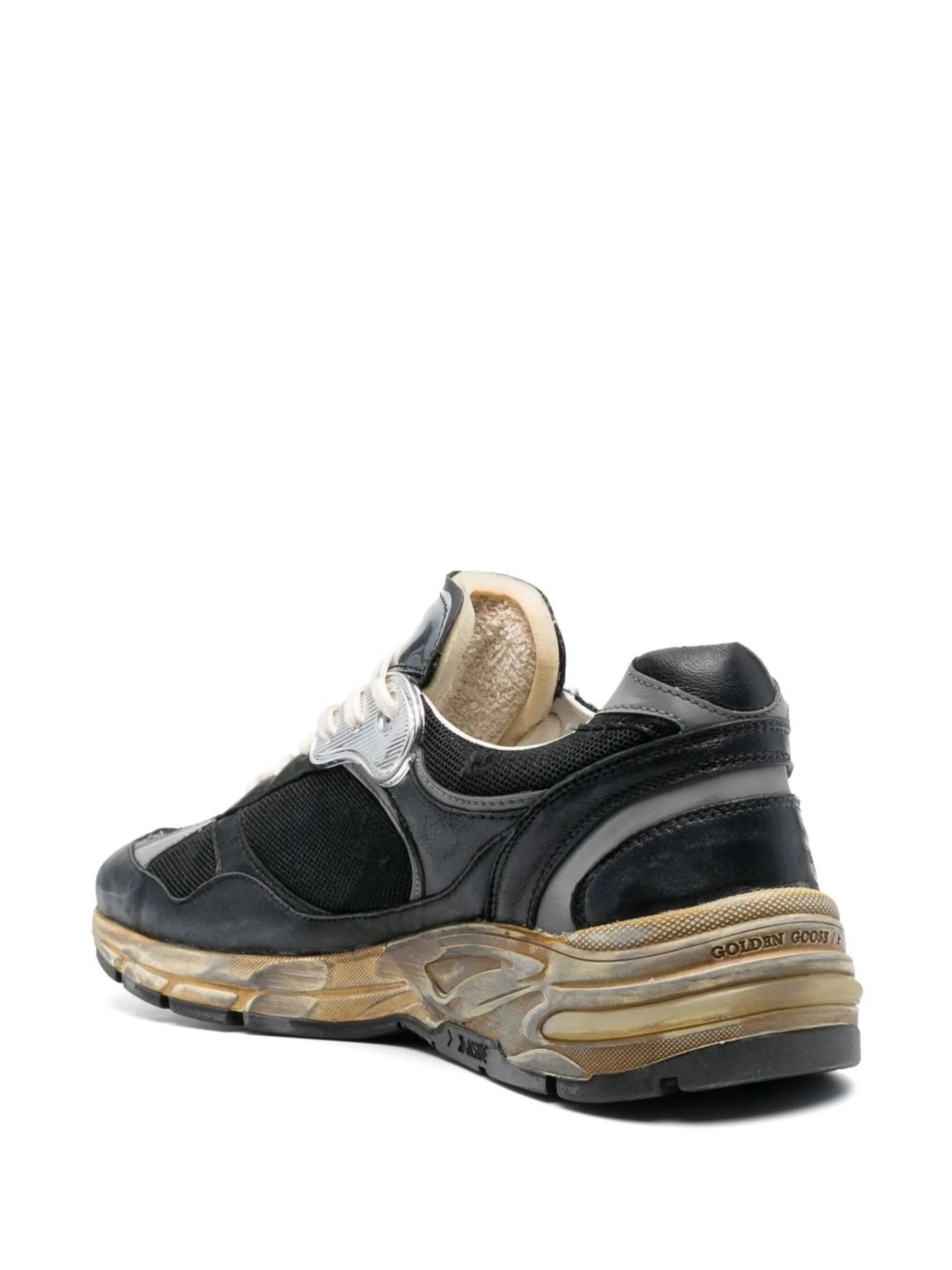 star-patch lace-up sneakers