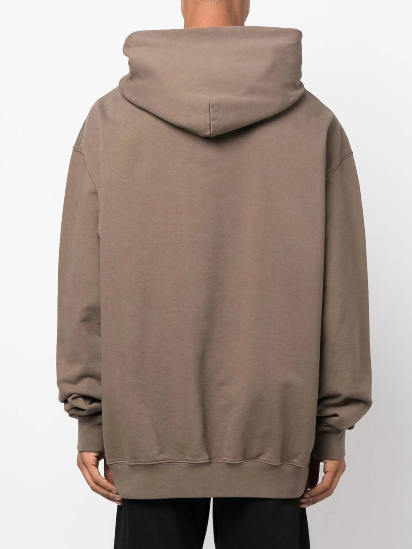 logo-embroidered cotton hoodie
