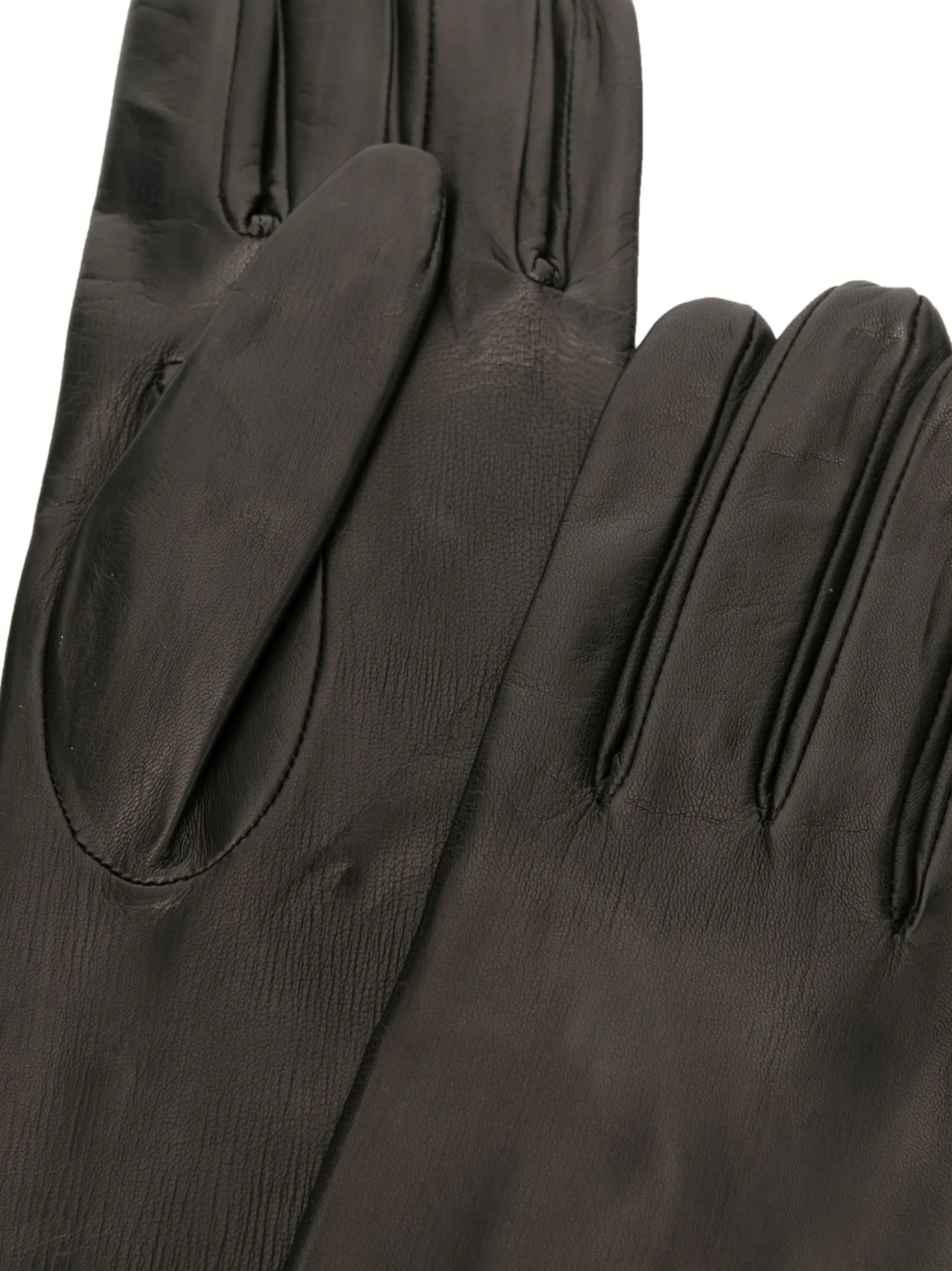 elbow-length leather gloves