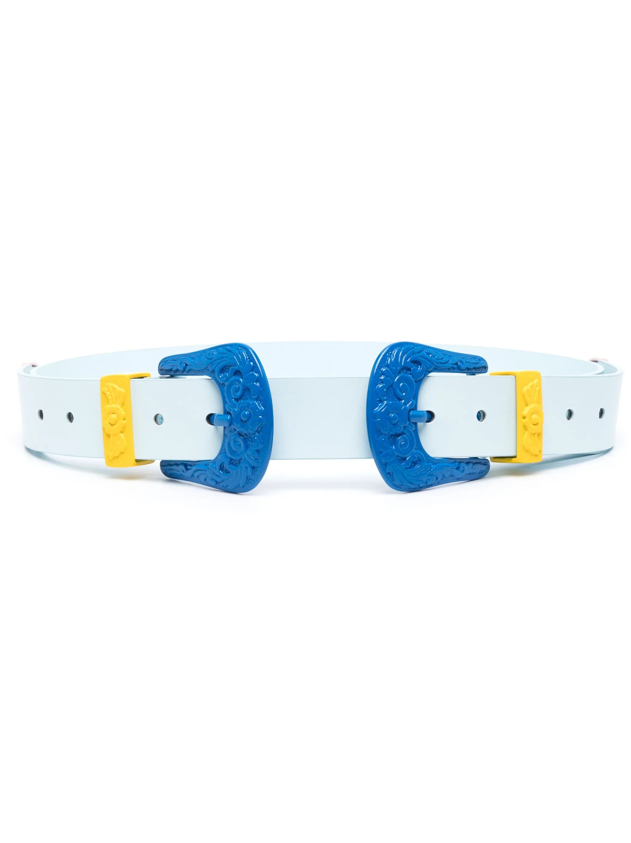 Casa Cowboy colour-block leather belt