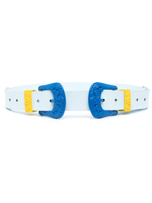 Casa Cowboy colour-block leather belt