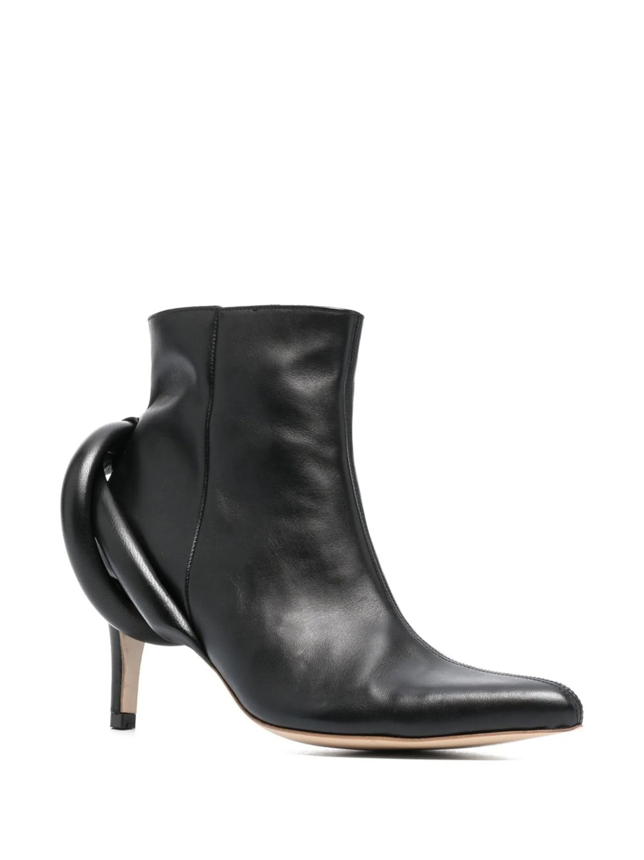 Closer 75mm Puffy Knot ankle boots