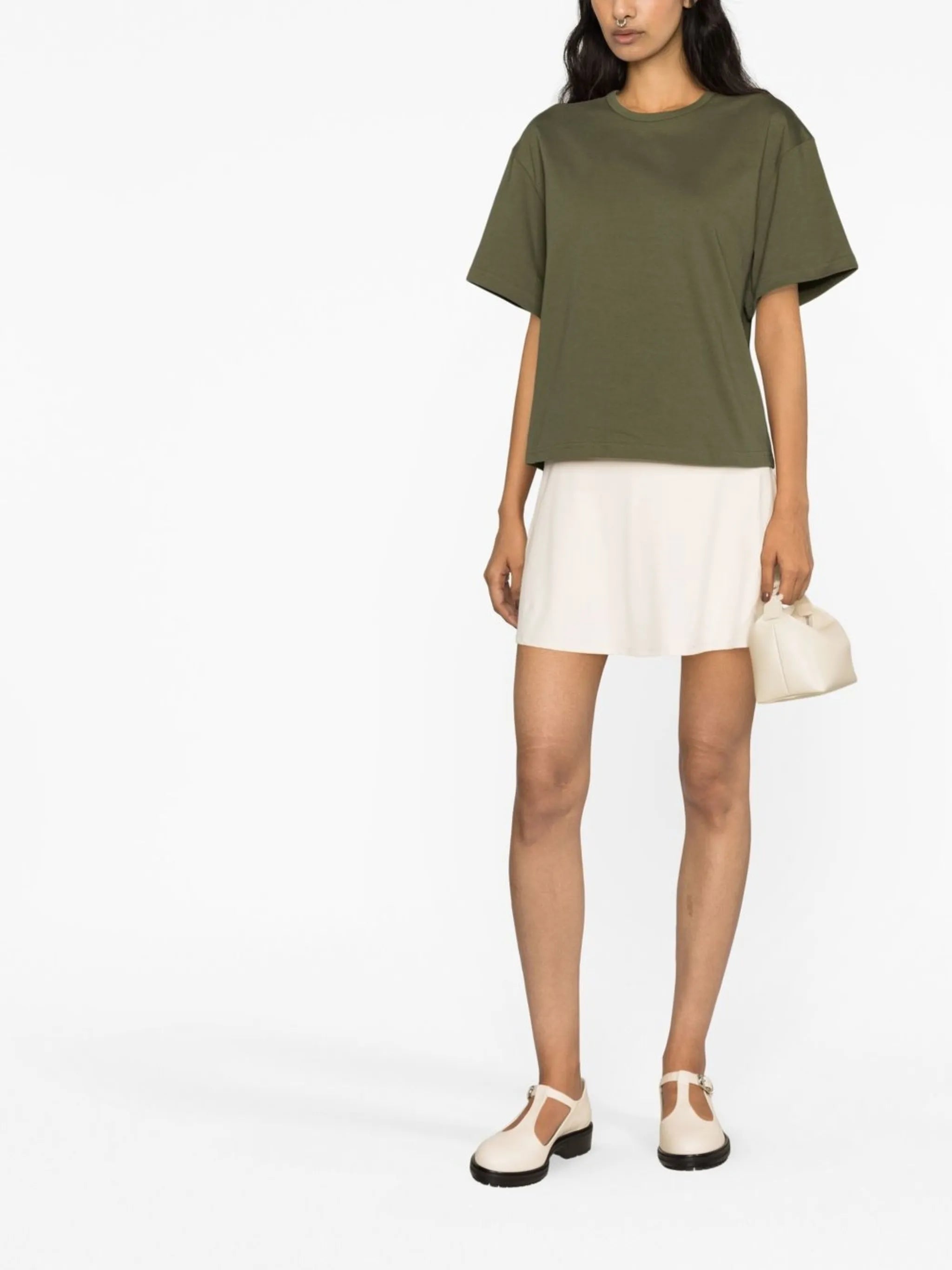 cut-out cotton T-shirt