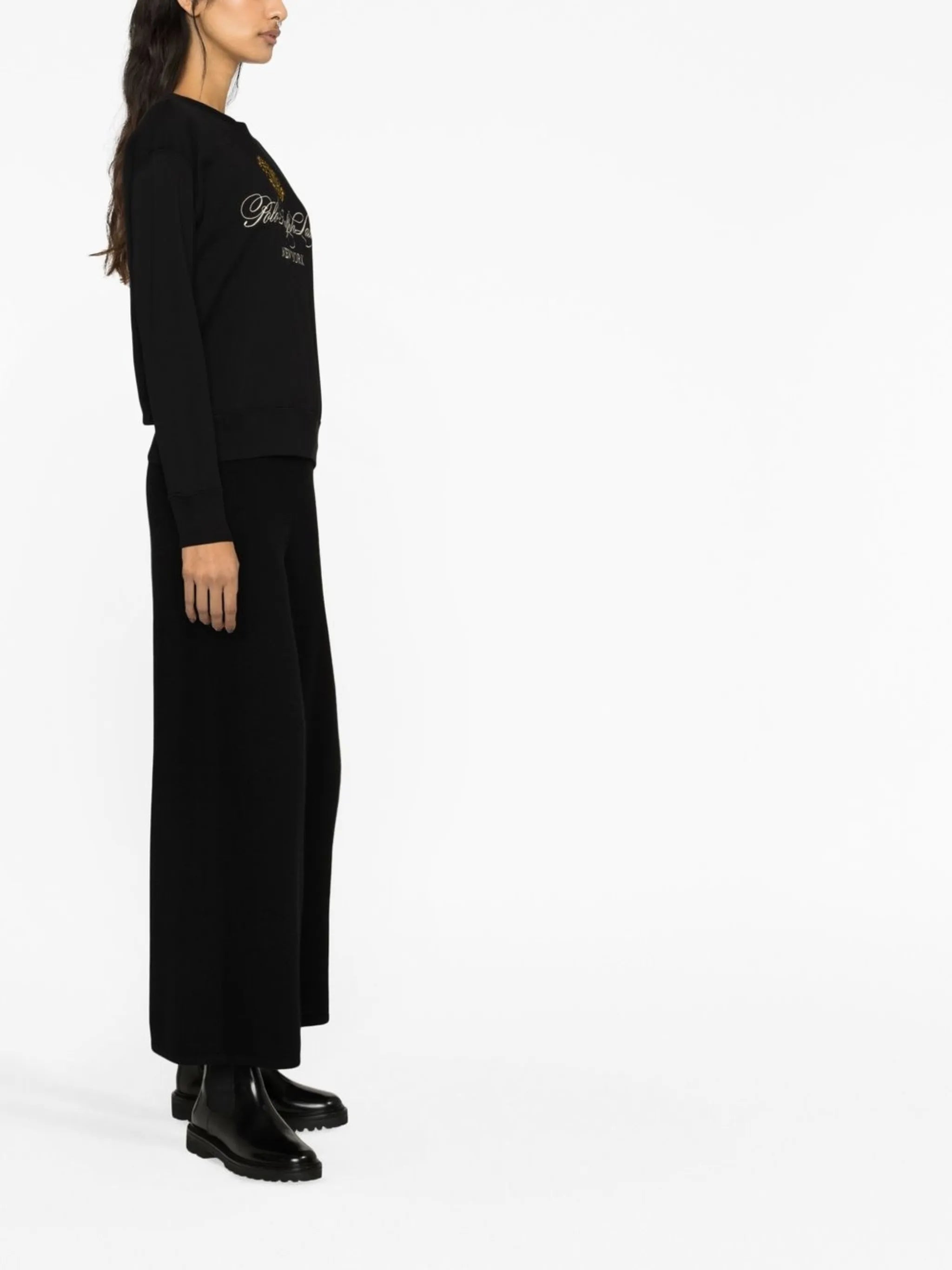 logo-embroidered cotton sweatshirt