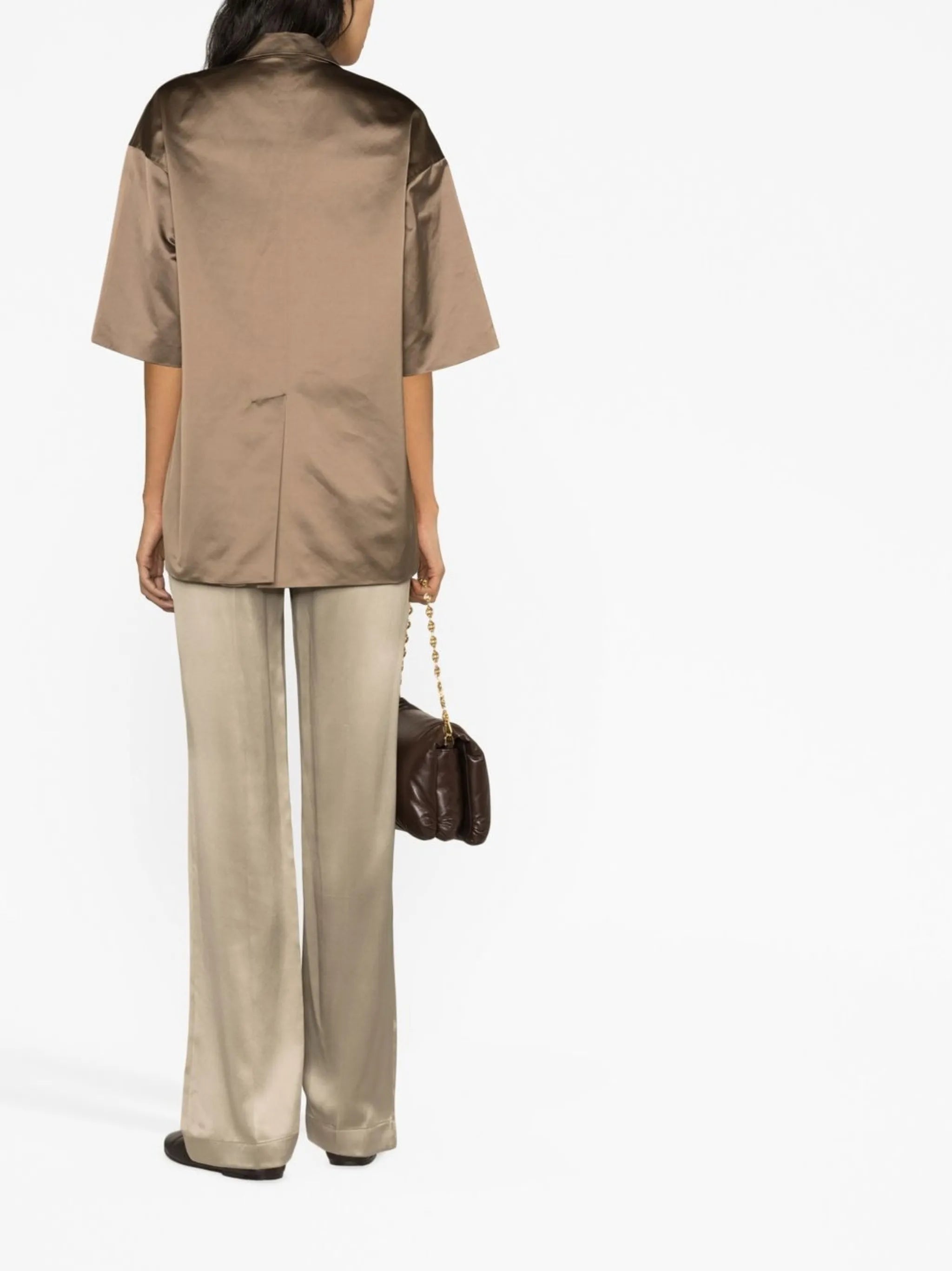 Tova high-rise silk trousers