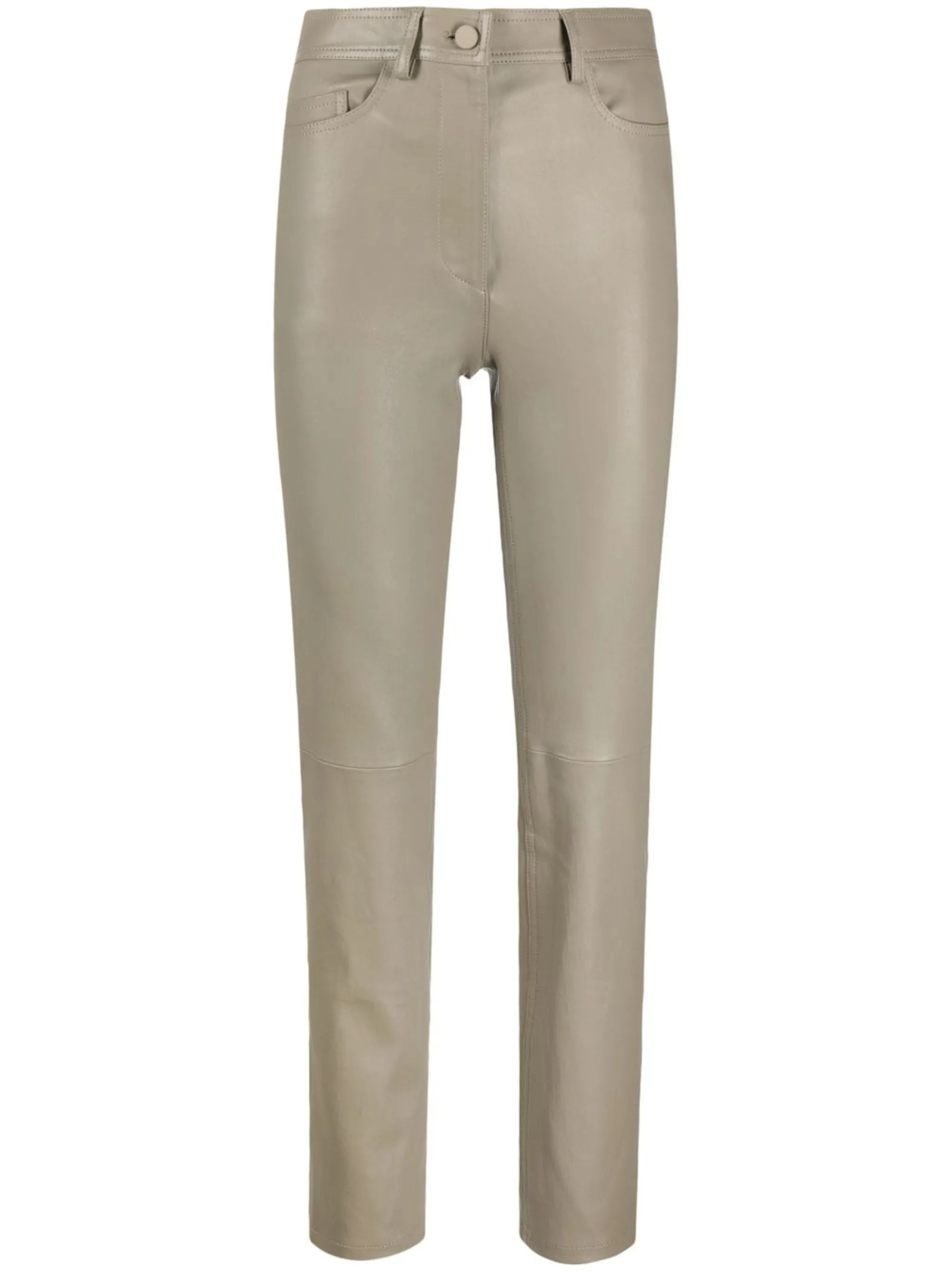 high-waisted tailored trousers