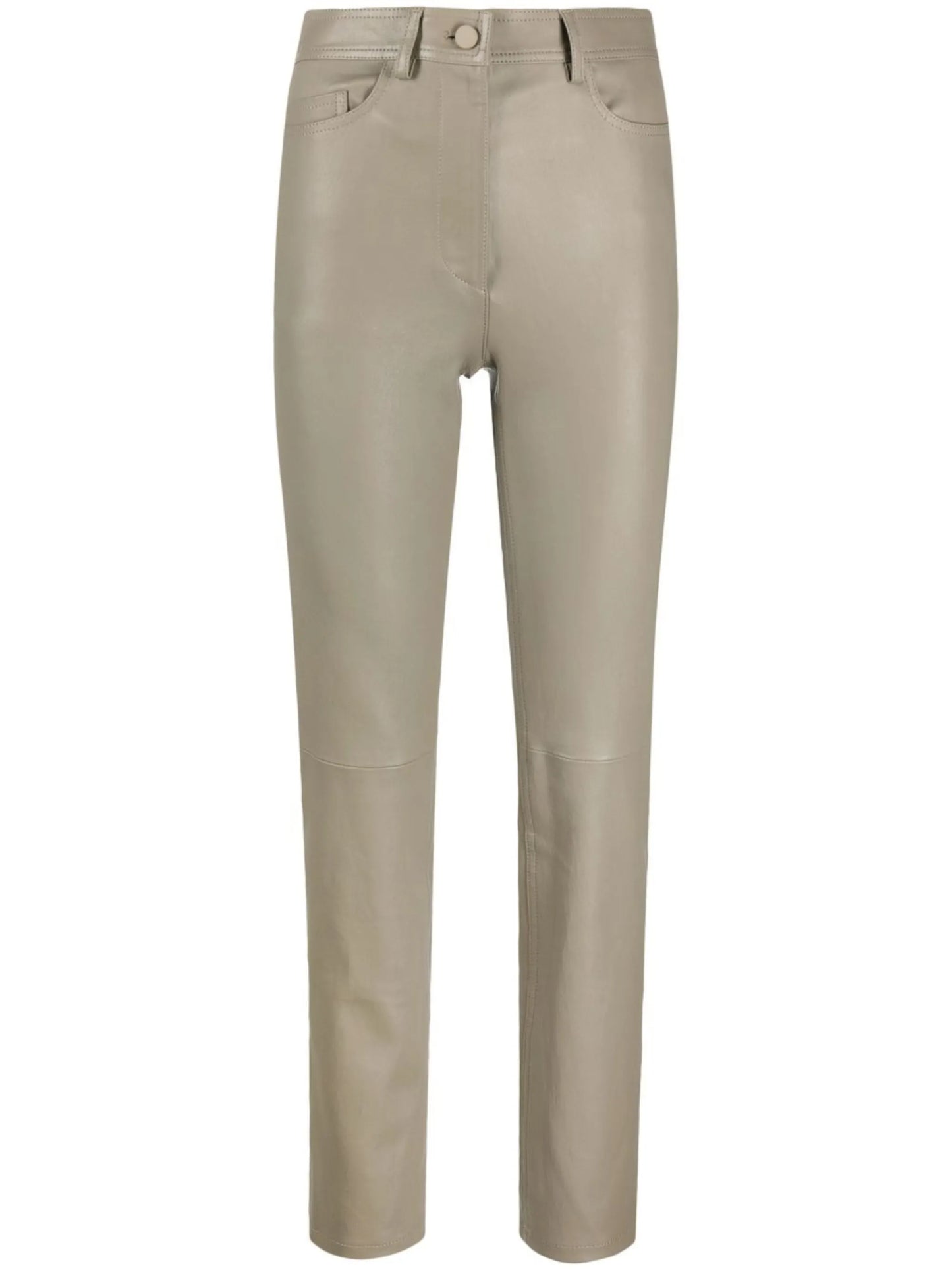 high-waisted tailored trousers