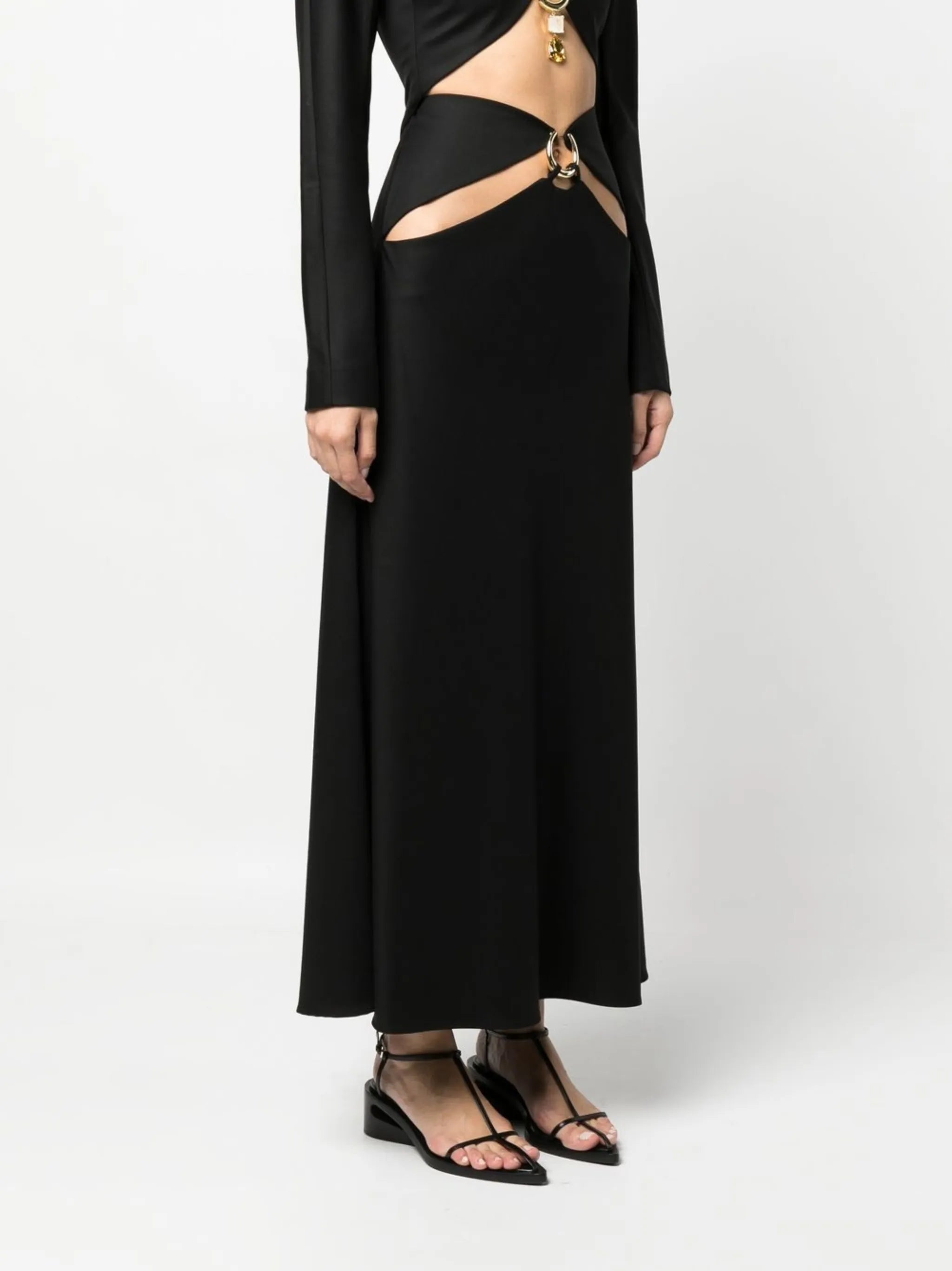 cut-out maxi skirt