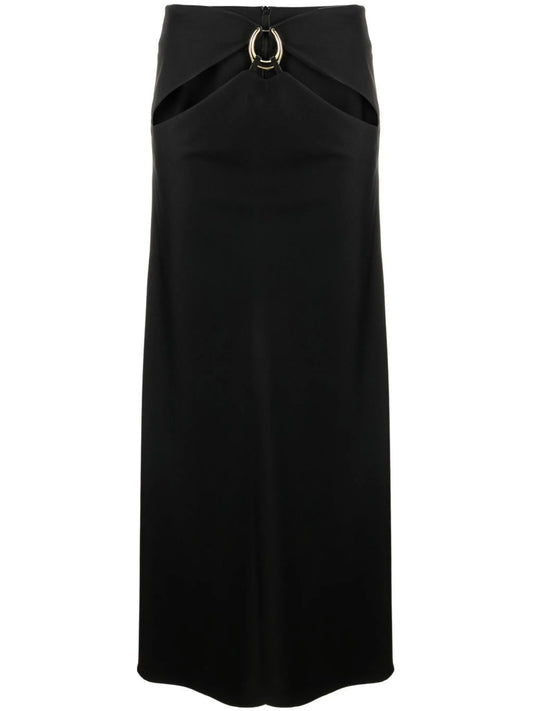 cut-out maxi skirt