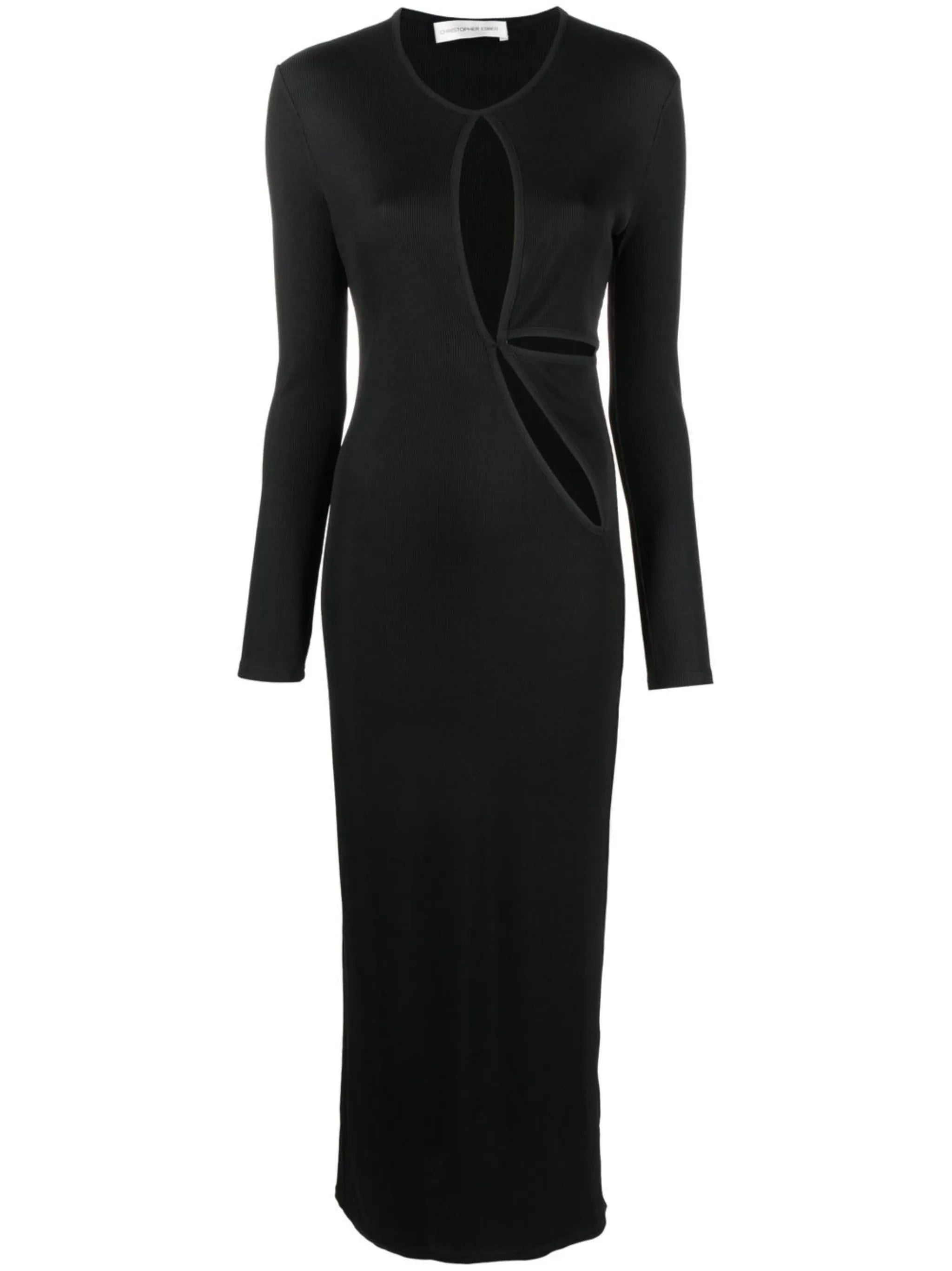 cut-out detail midi dress