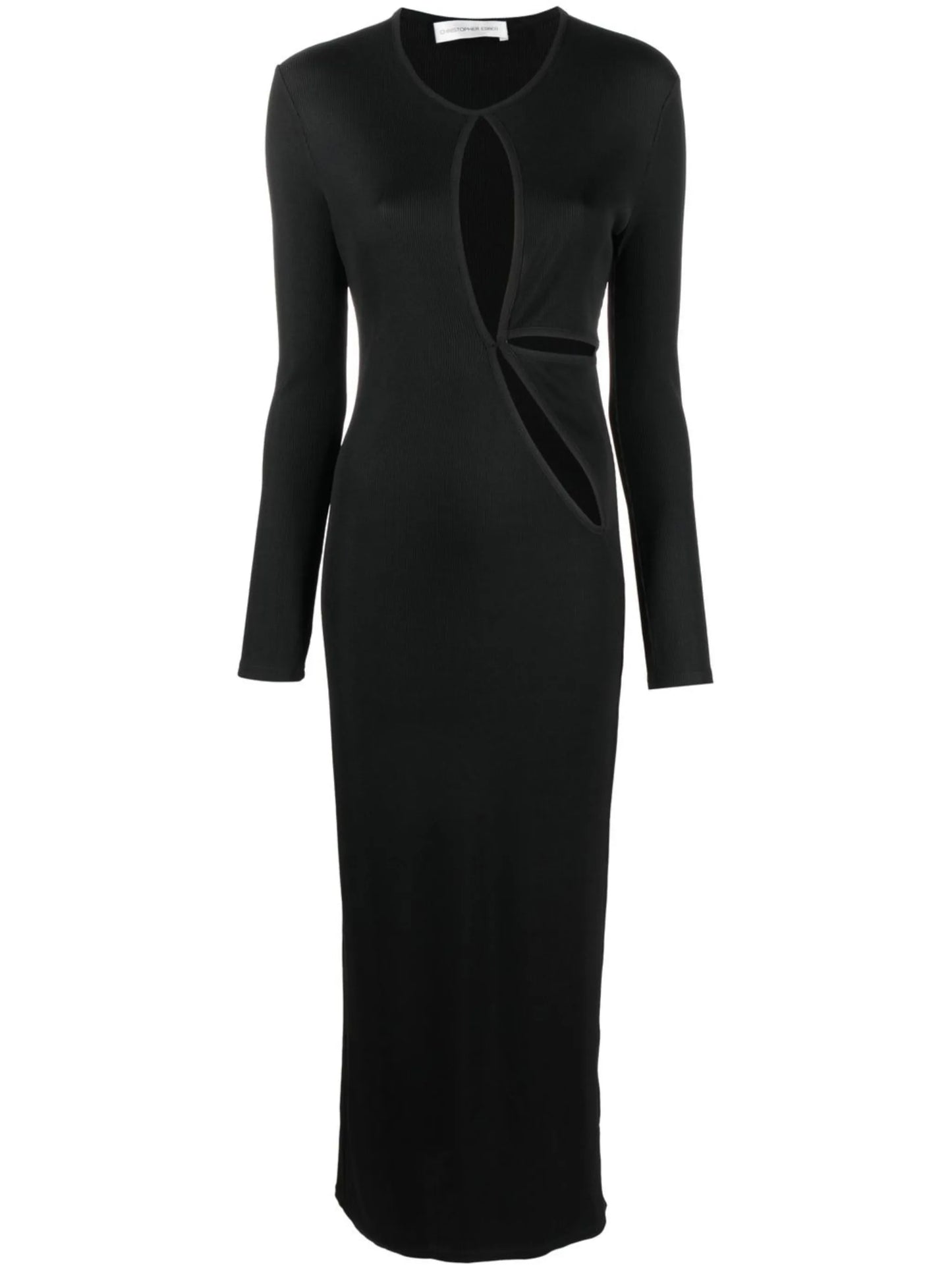 cut-out detail midi dress