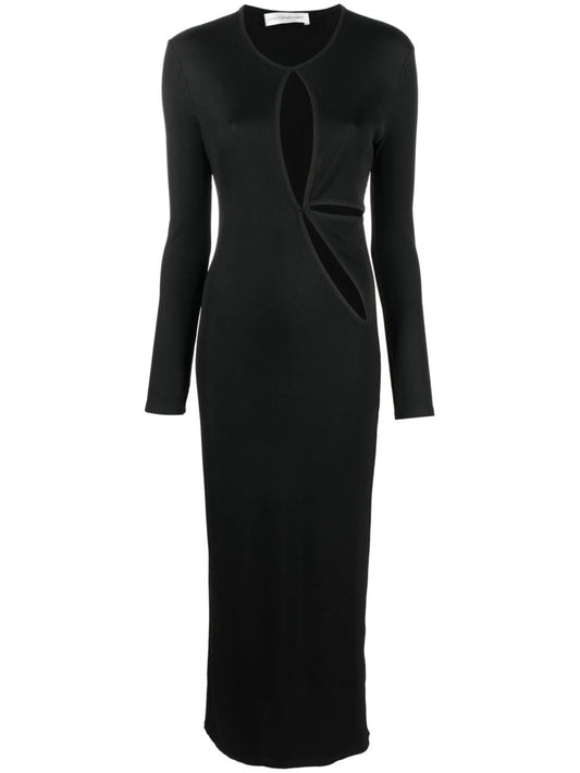 cut-out detail midi dress