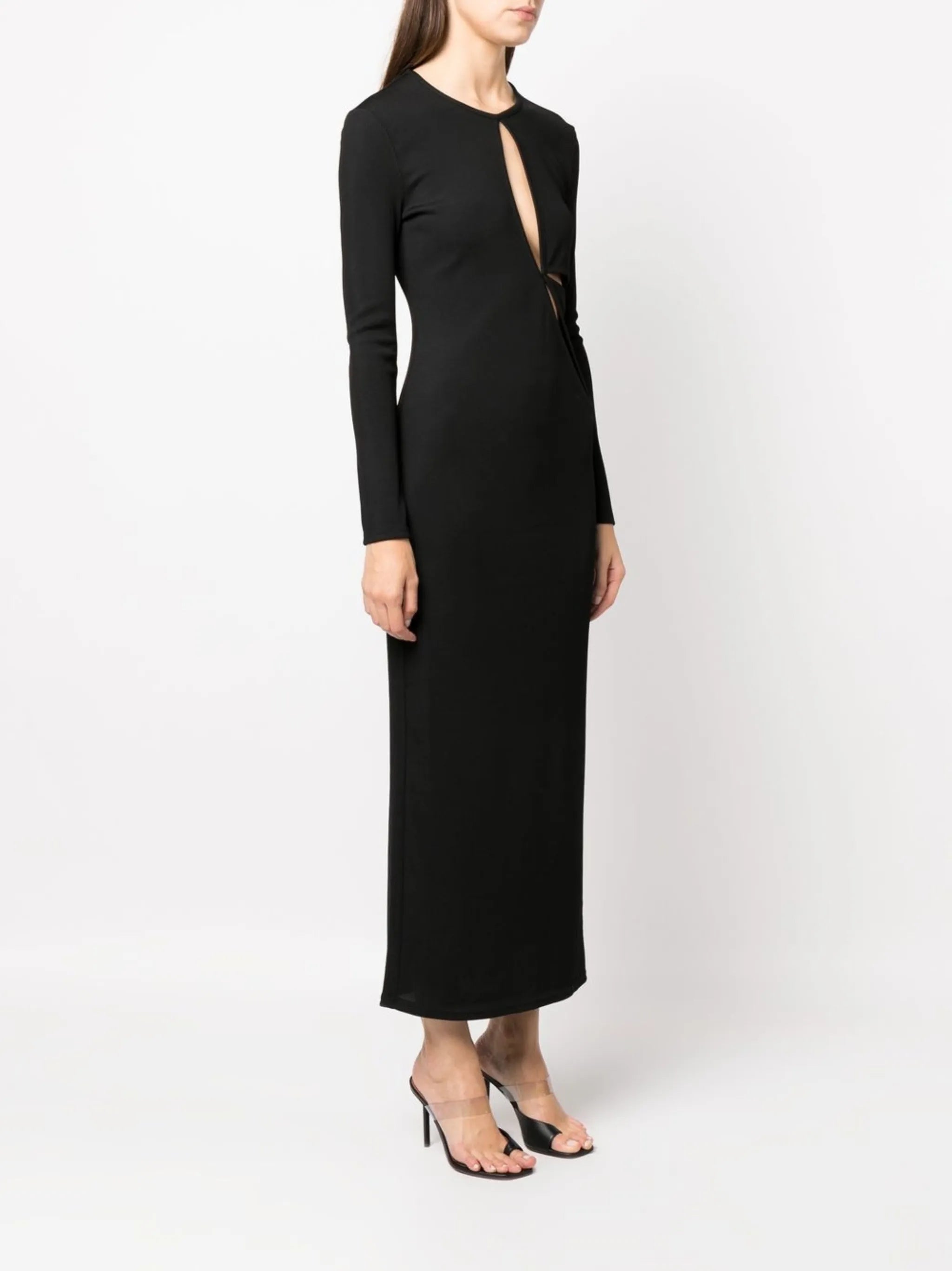 cut-out detail midi dress