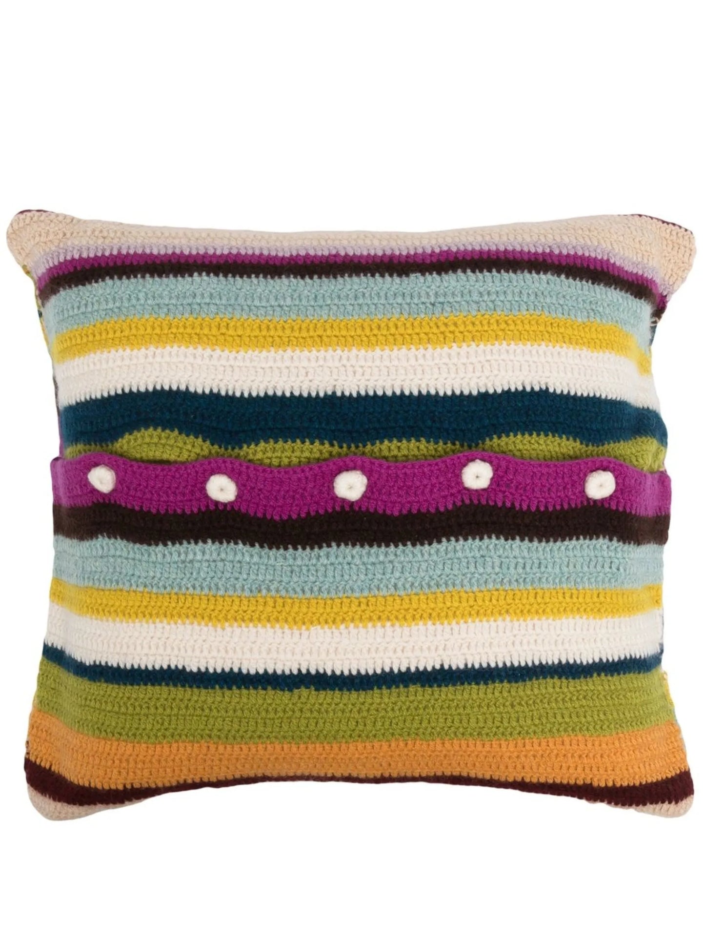 Busy Stripe cashmere pillow
