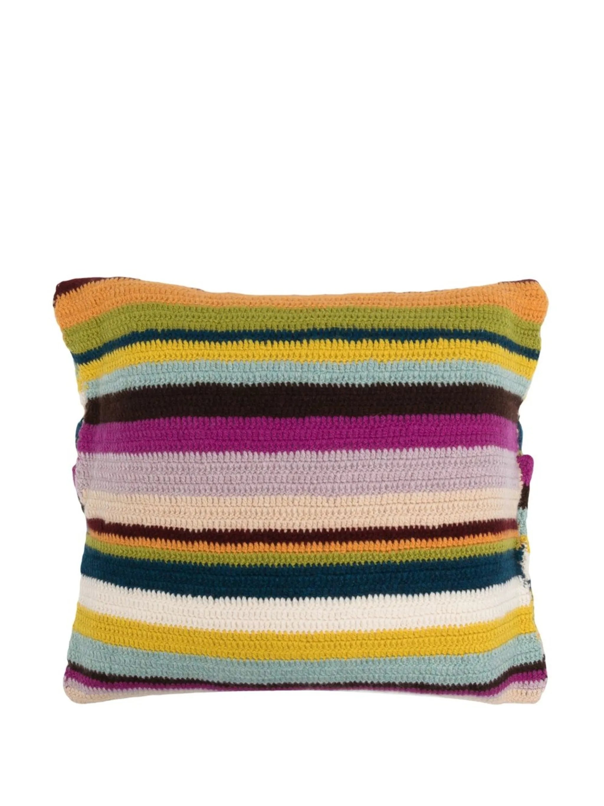 Busy Stripe cashmere pillow