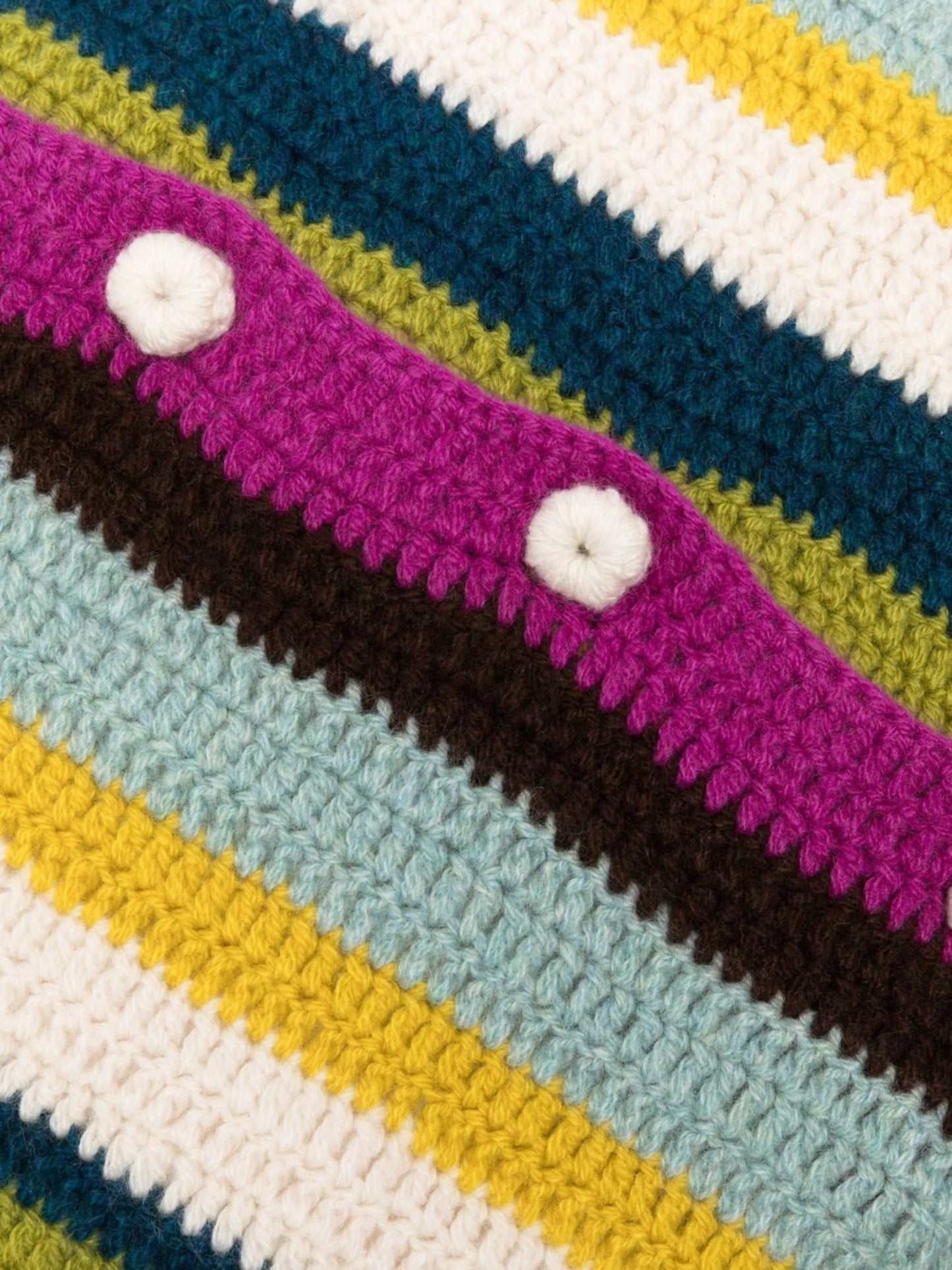 Busy Stripe cashmere pillow