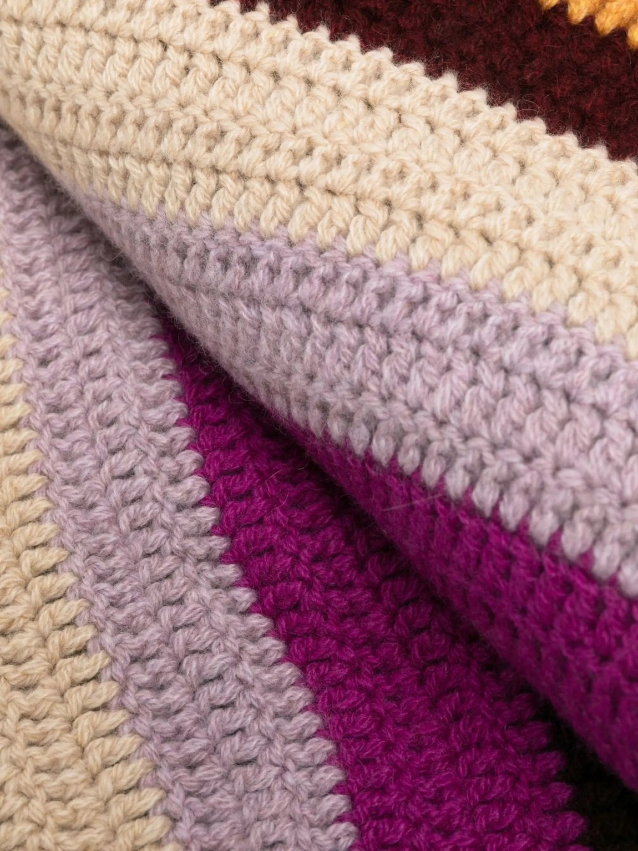 Busy Stripe cashmere blanket