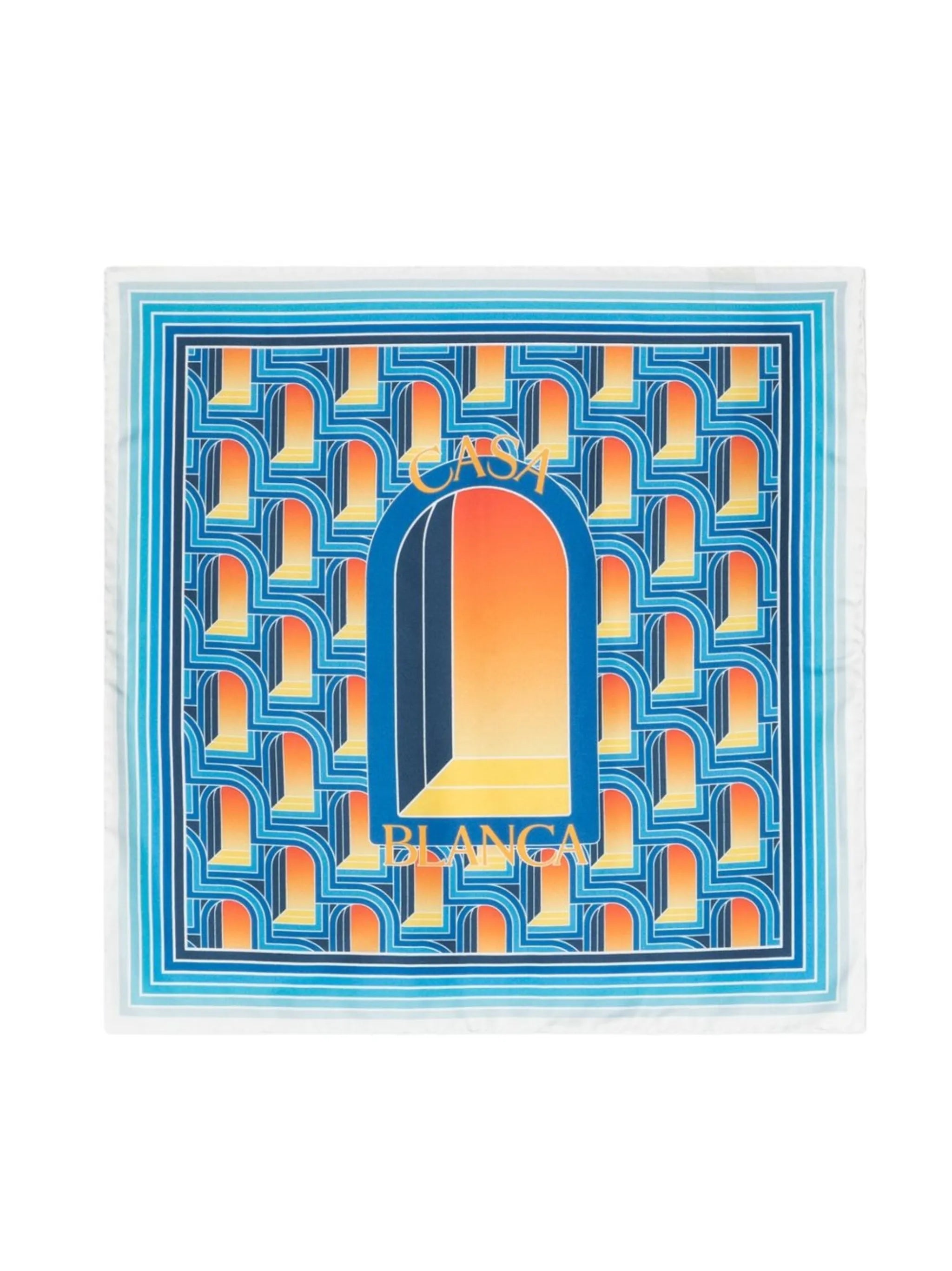 L'Arche De Nuit-print scarf