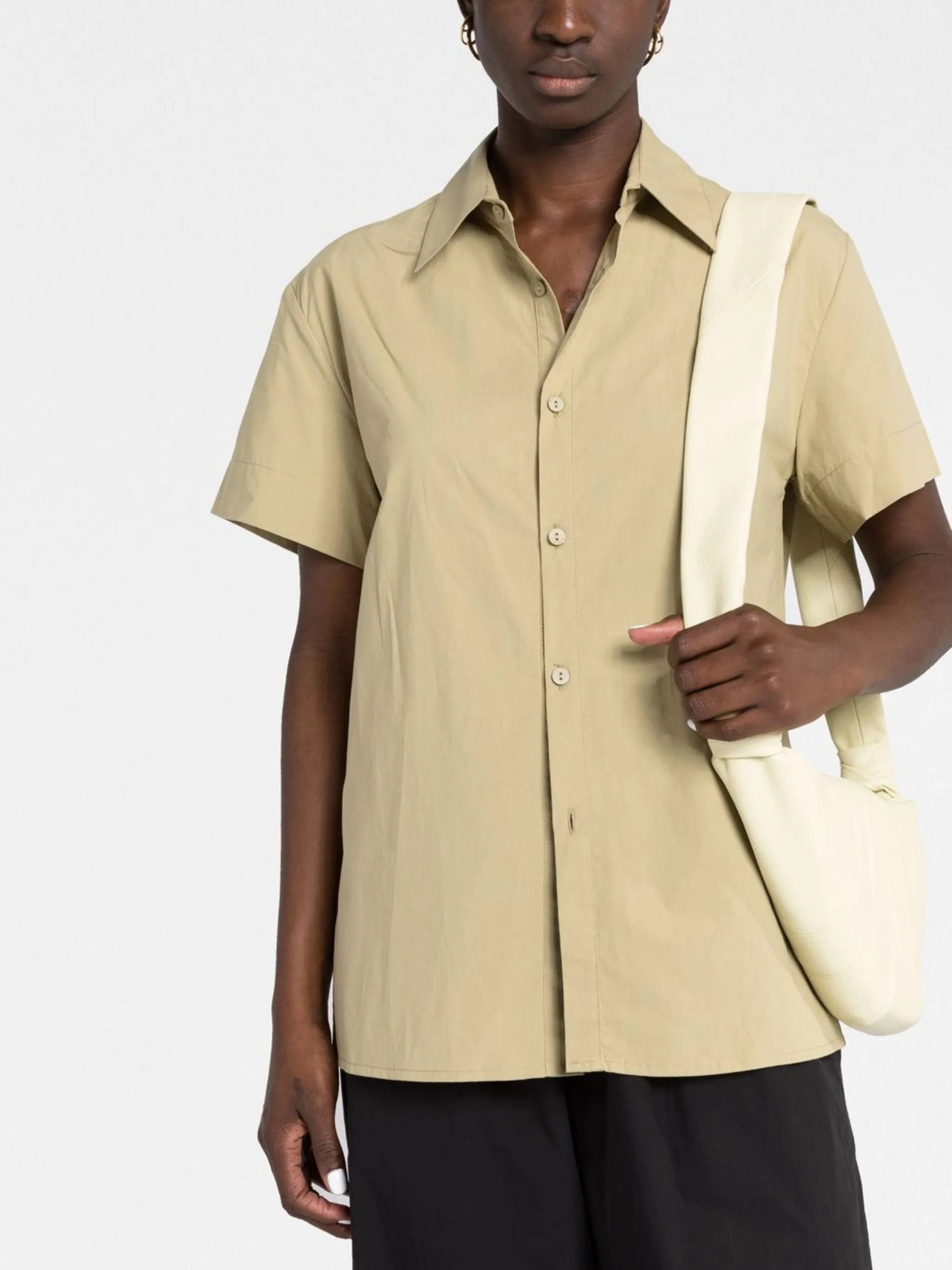Relaxed organic-cotton short sleeved shirt