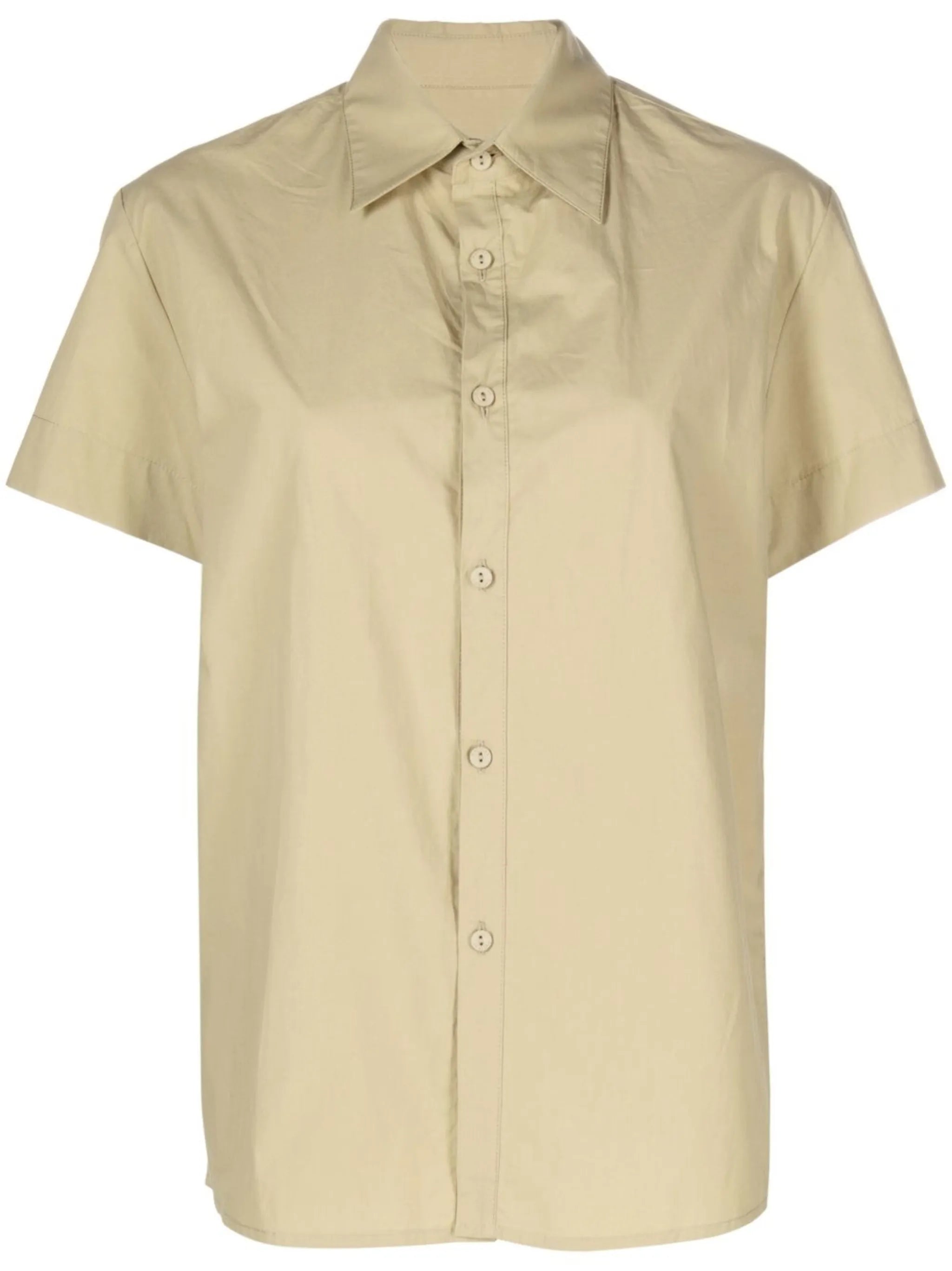 Relaxed organic-cotton short sleeved shirt