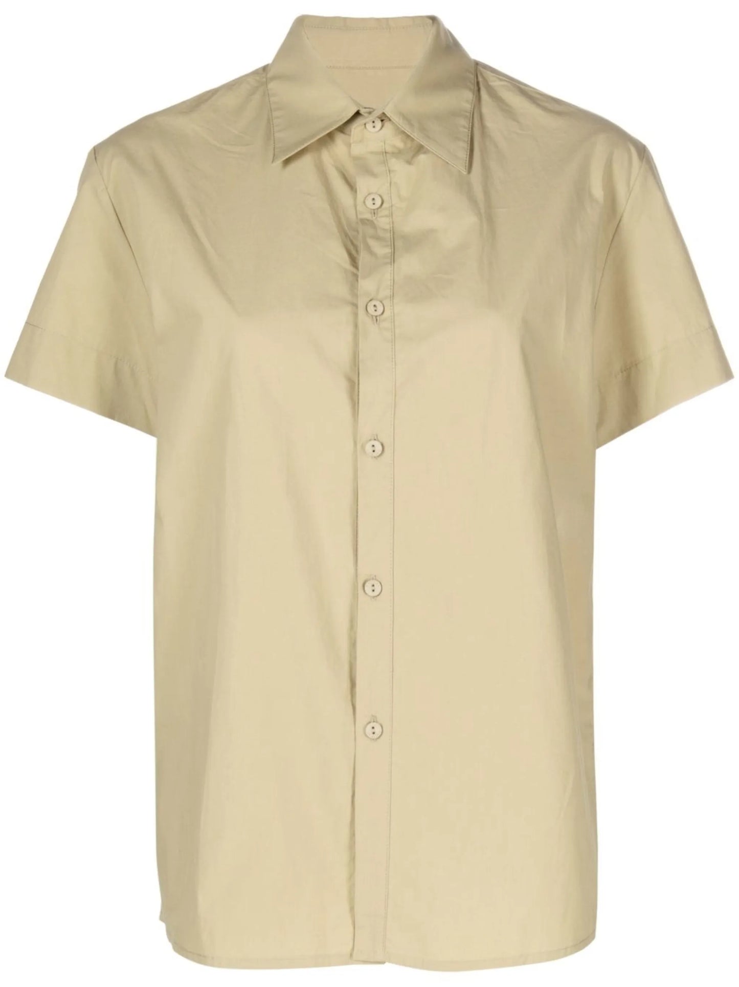 Relaxed organic-cotton short sleeved shirt