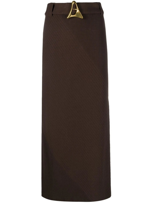 Avalon belted knitted skirt