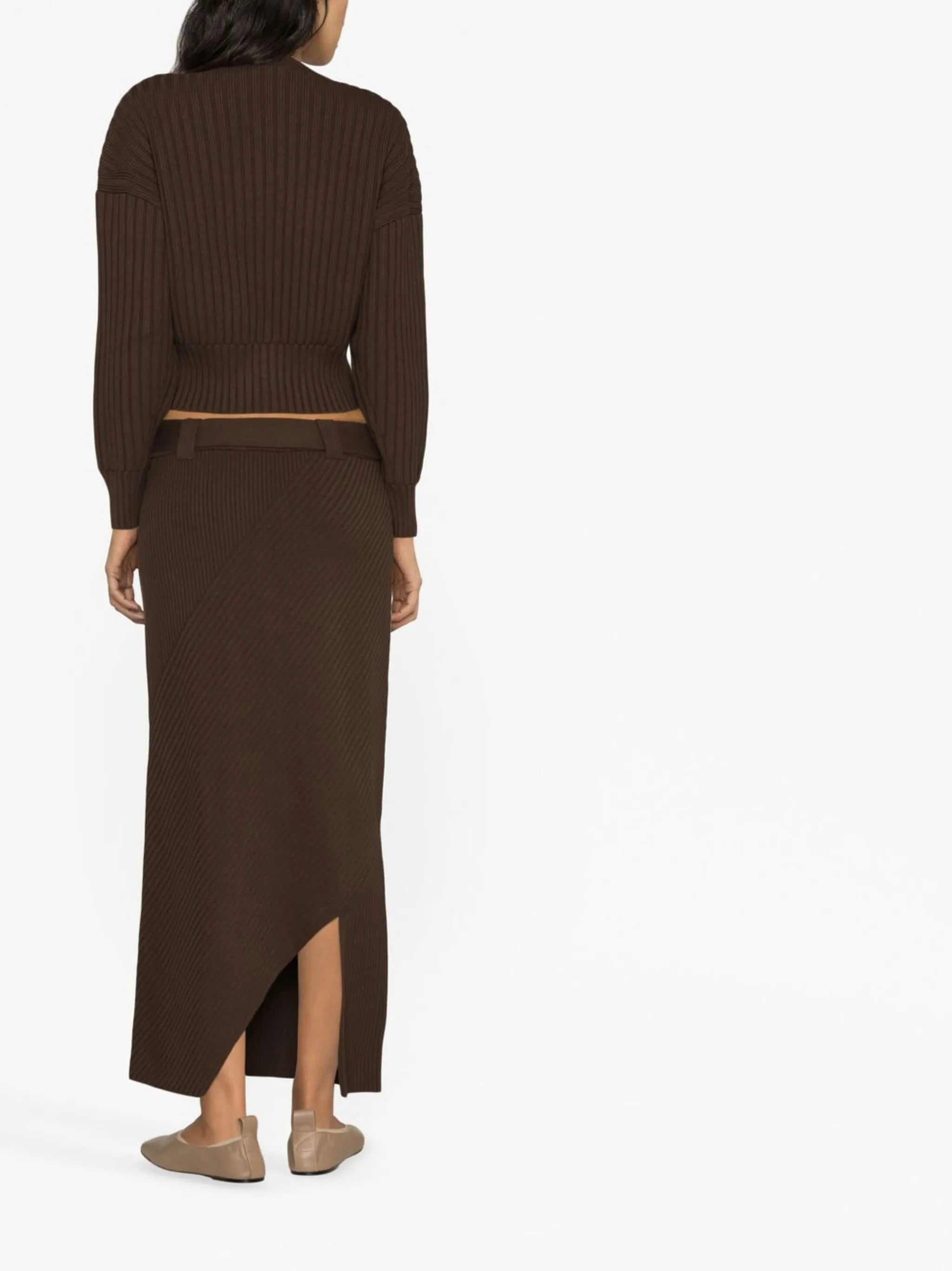 Avalon belted knitted skirt