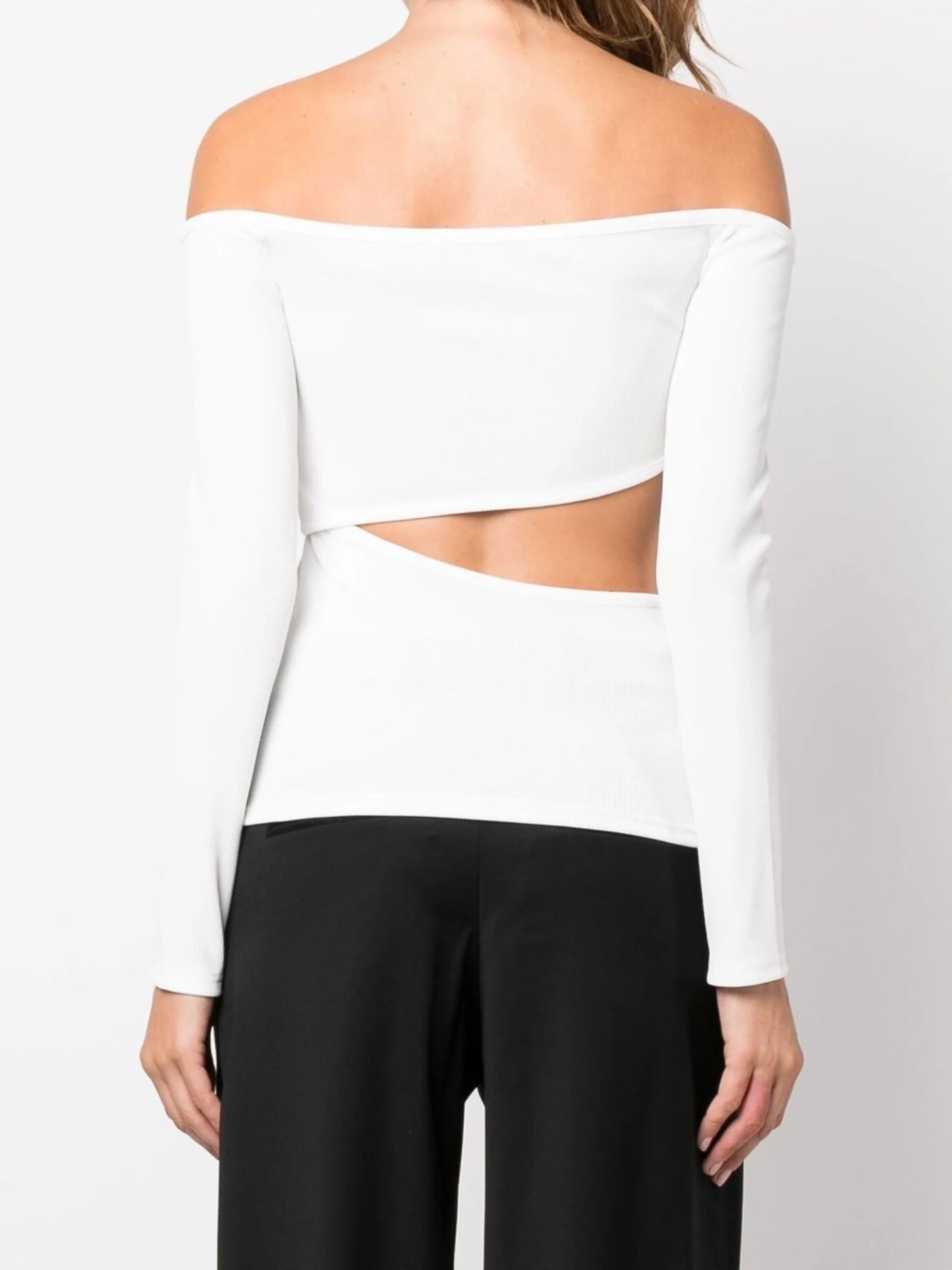 cut-out off-shoulder top