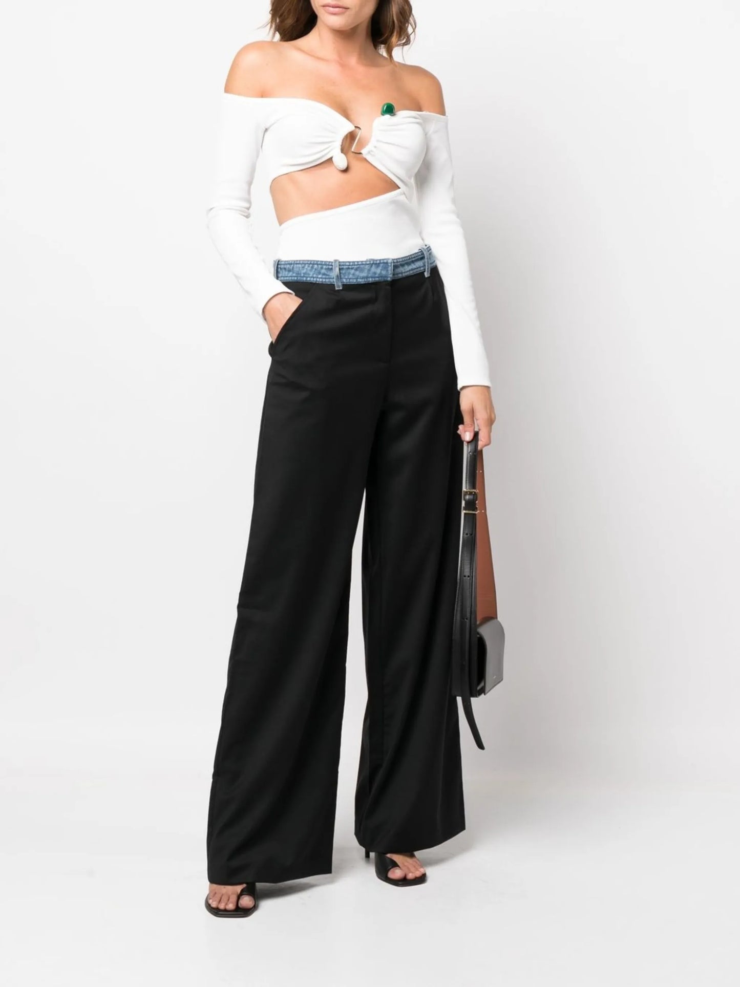 cut-out off-shoulder top