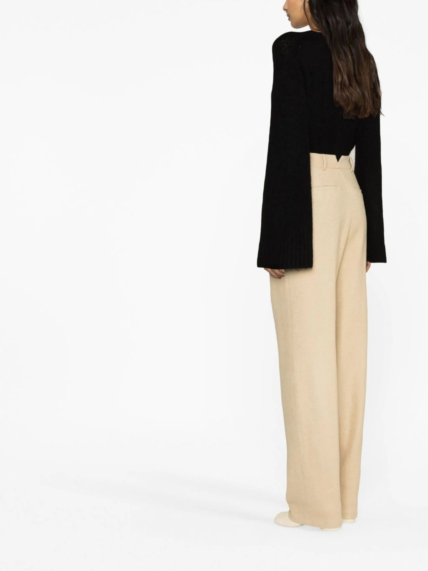 Layton pleated wool trousers