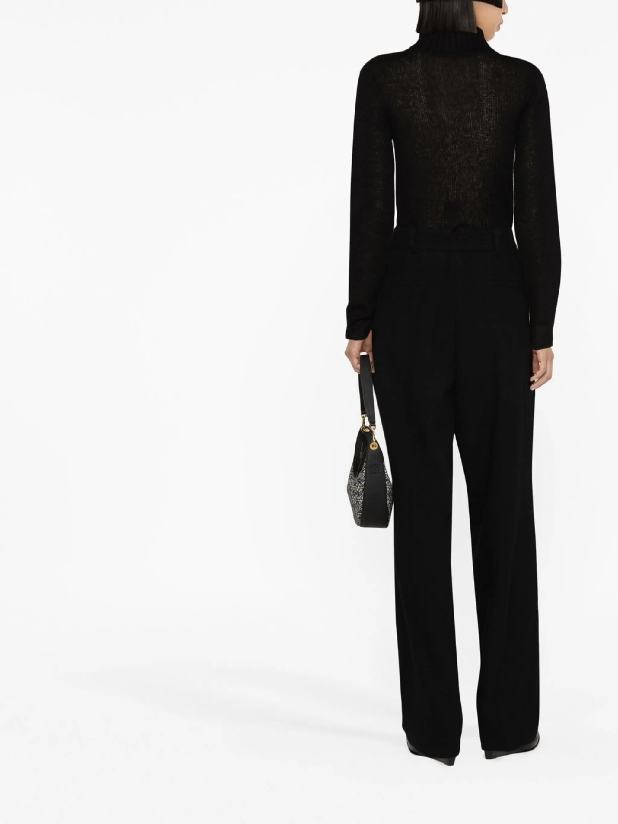 Layton pleated wool trousers