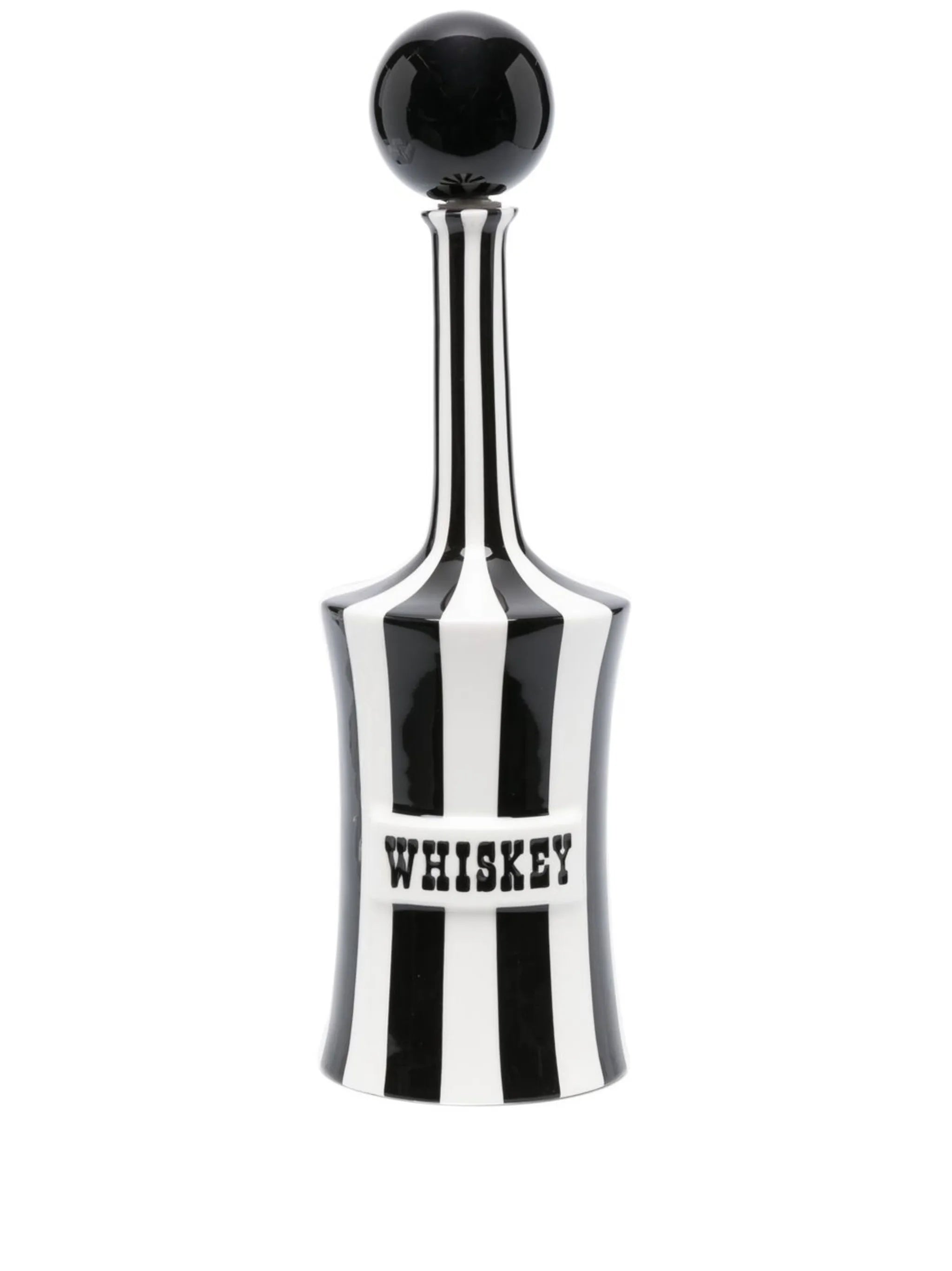 stripe ceramic decanter