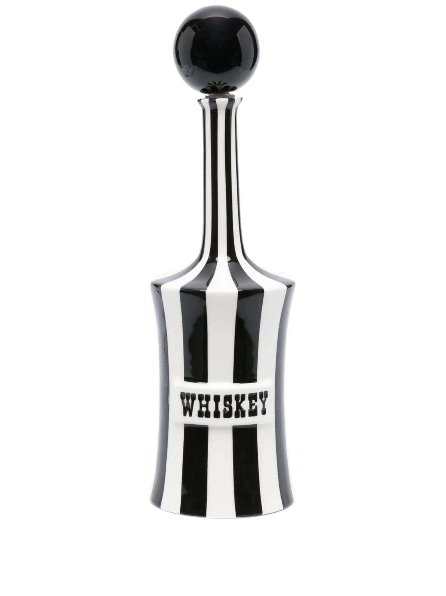 stripe ceramic decanter