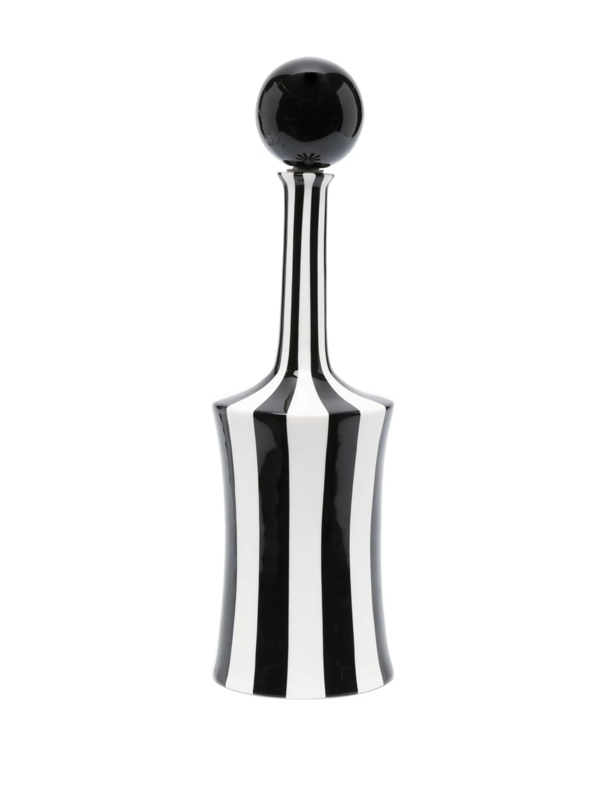 stripe ceramic decanter
