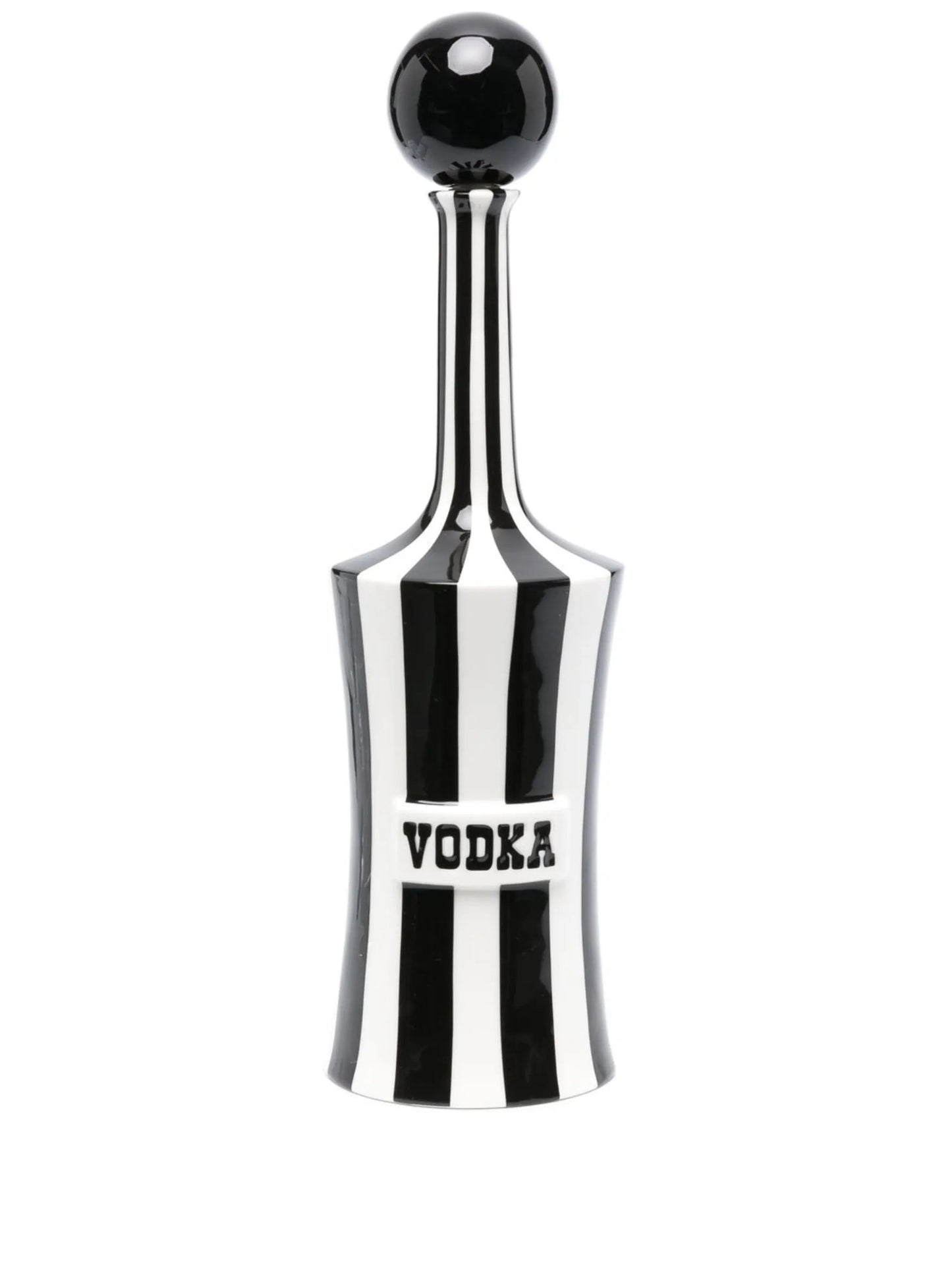 stripe ceramic decanter
