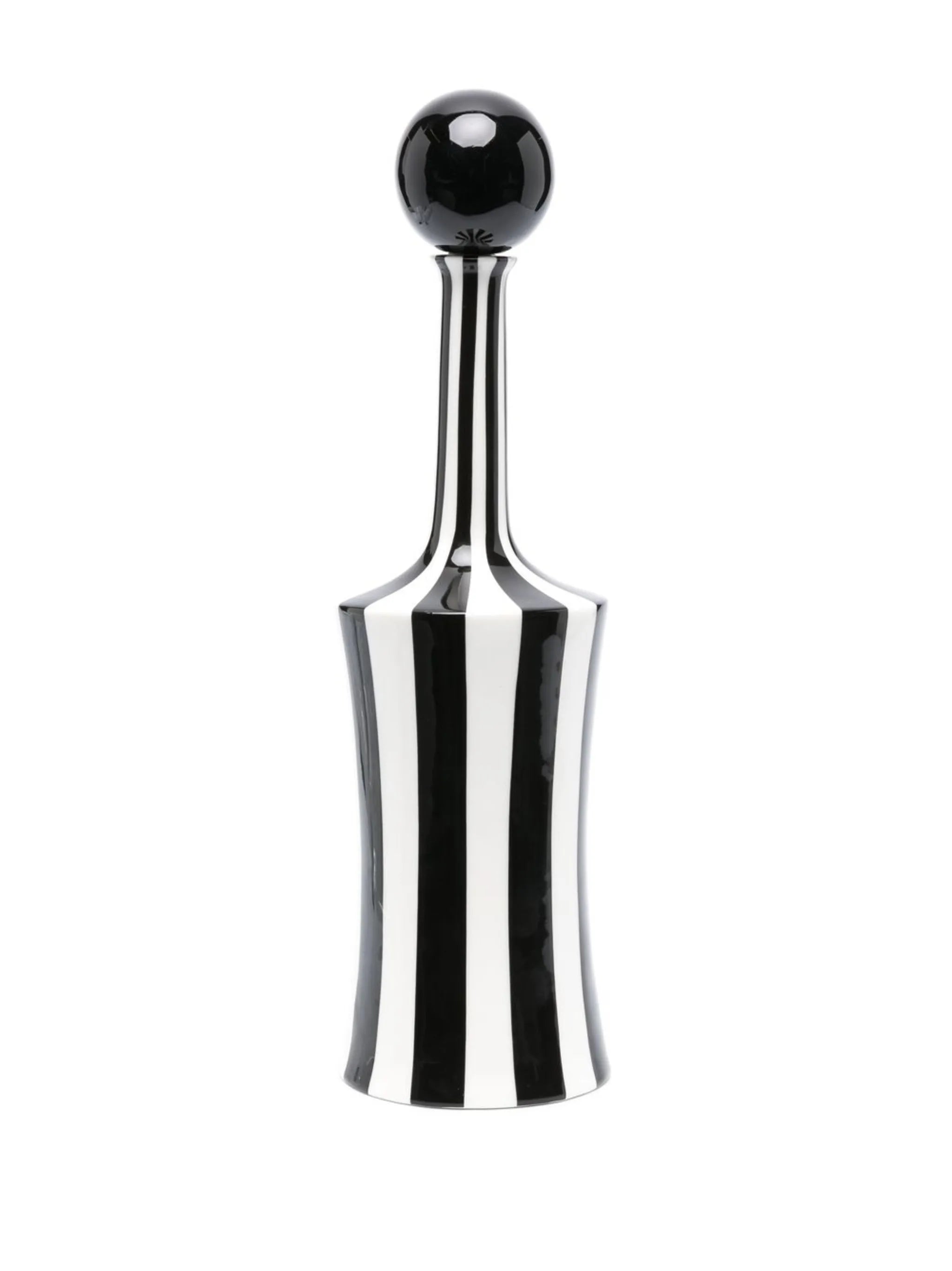 stripe ceramic decanter
