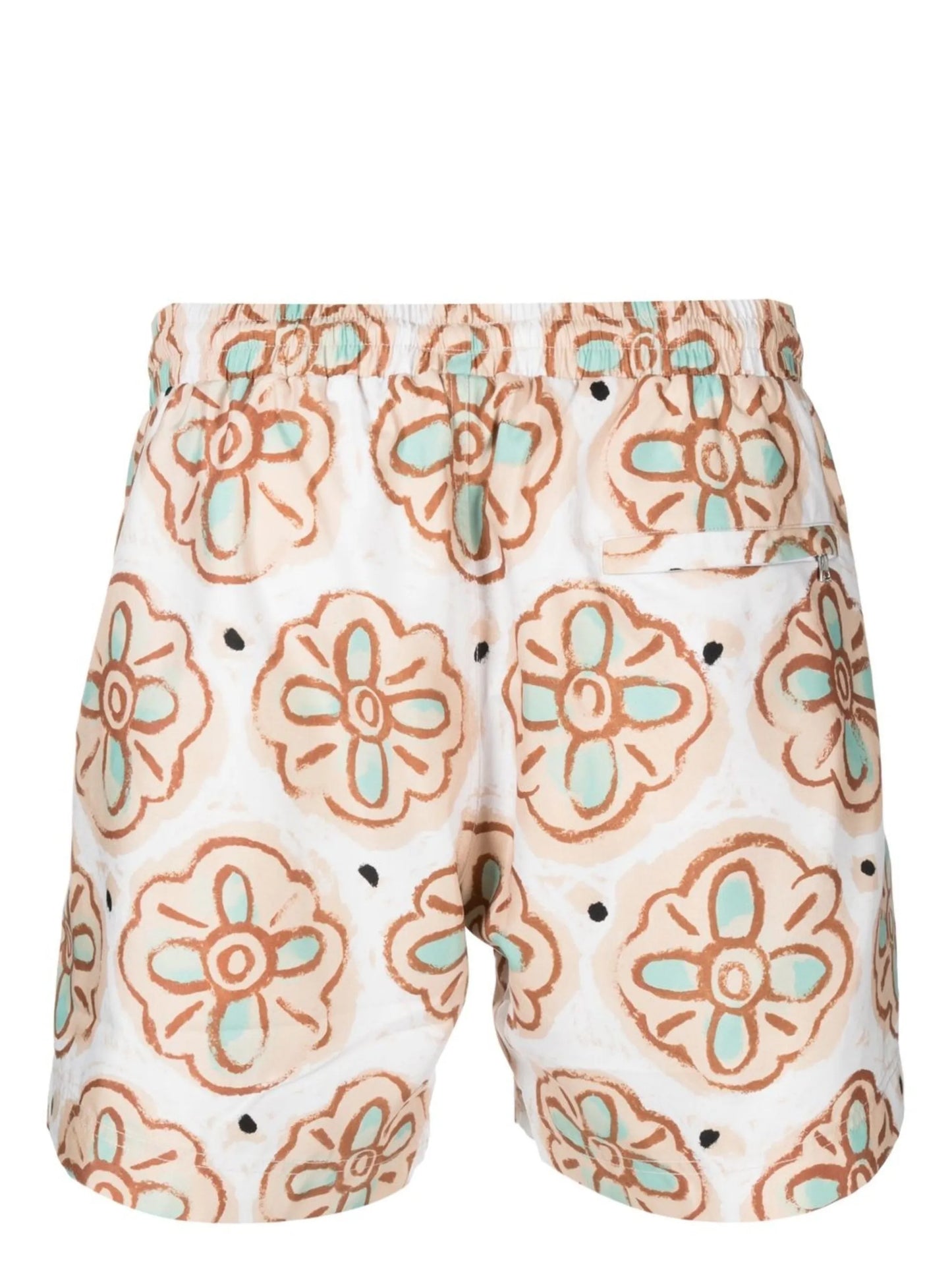 floral-print drawstring swim shorts