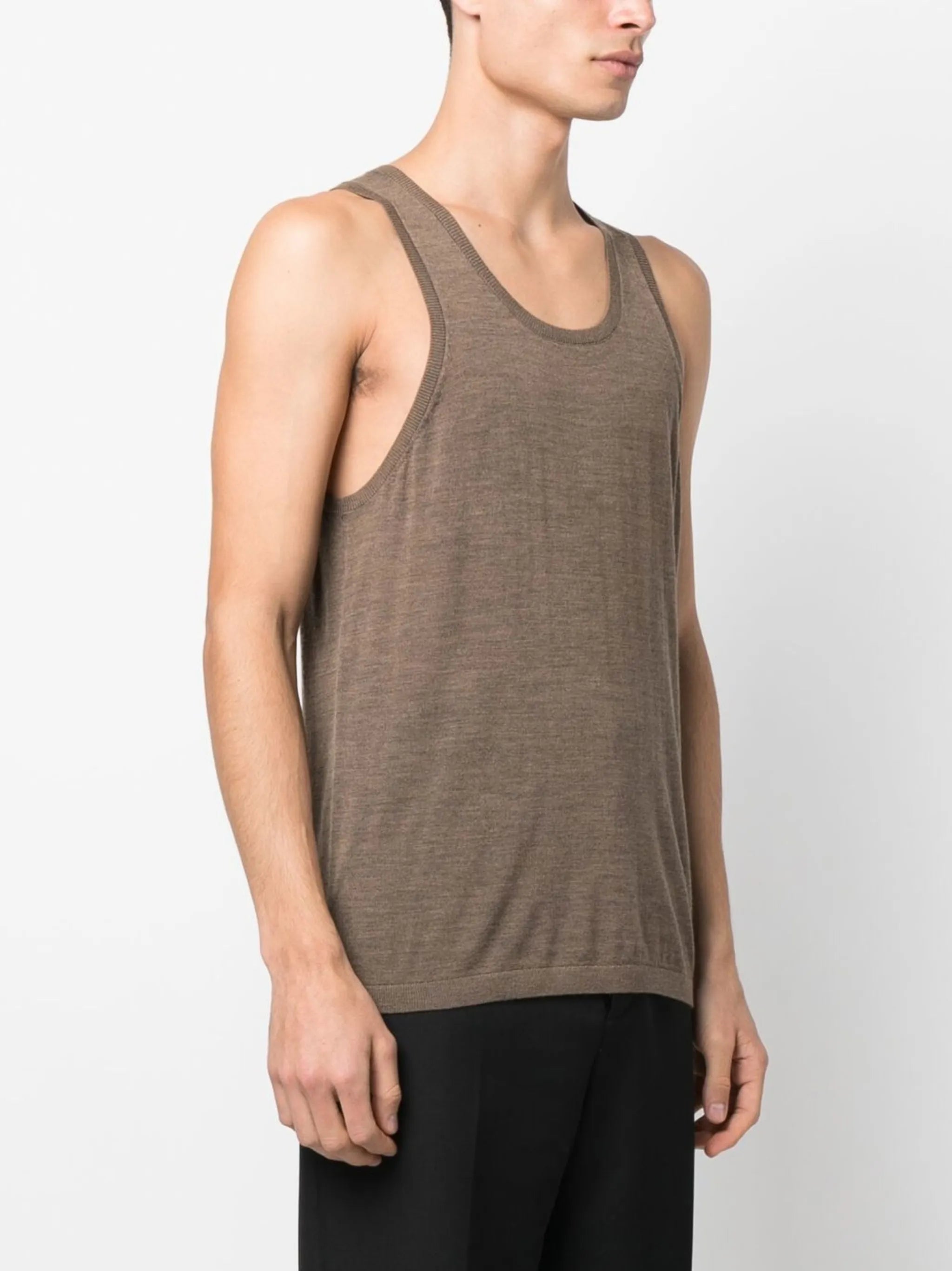 scoop-neck tank top