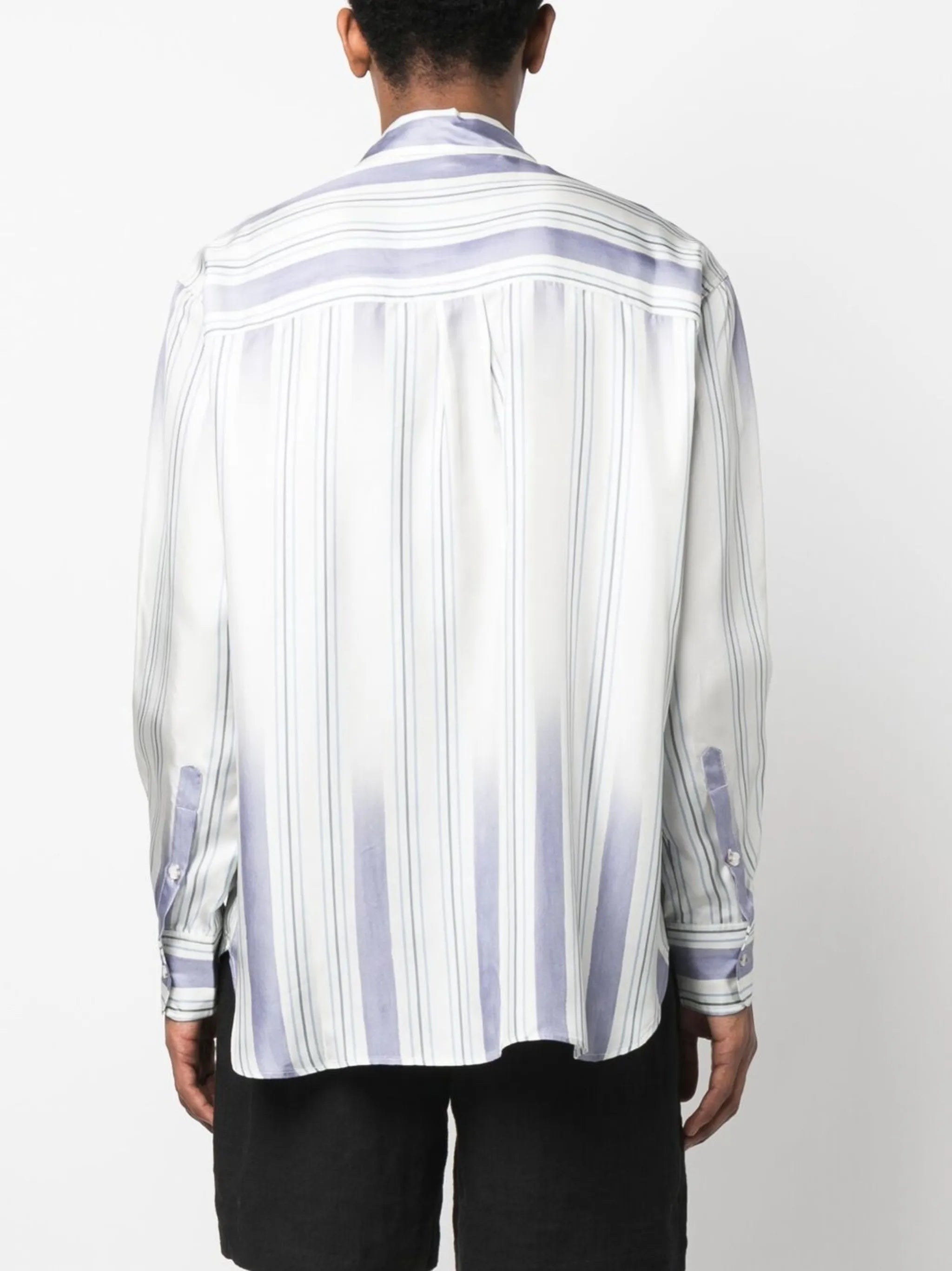 striped silk shirt
