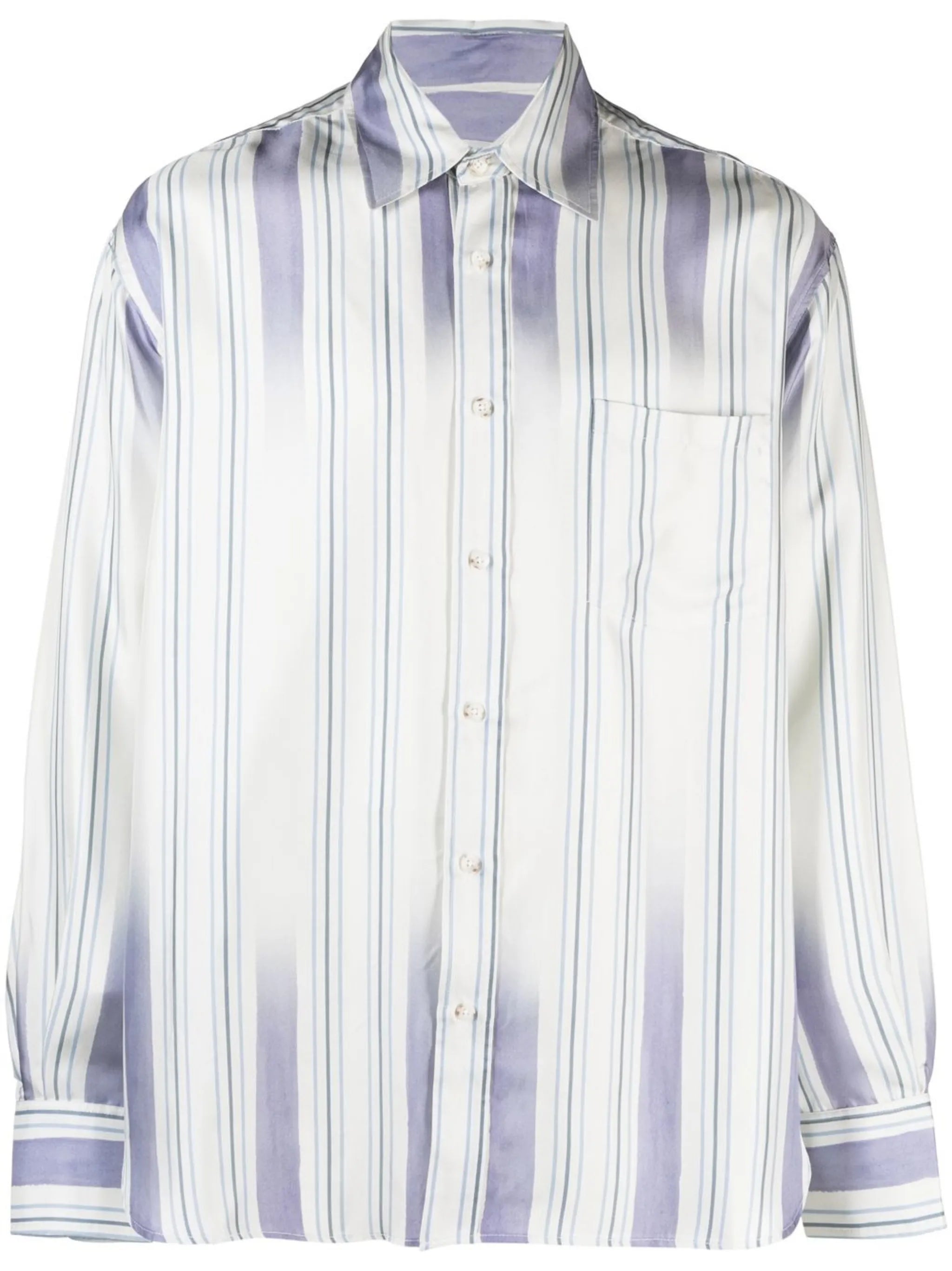 striped silk shirt