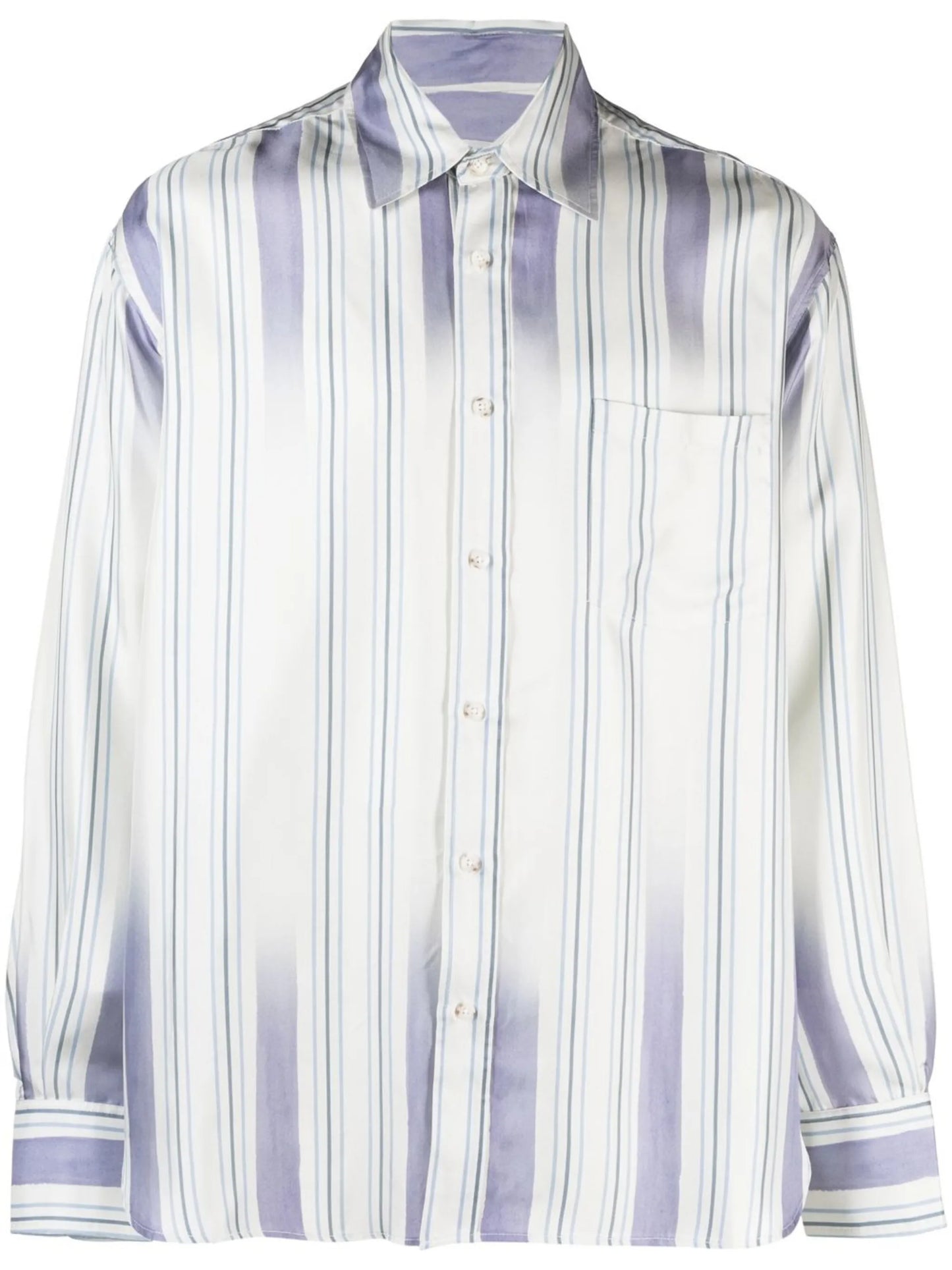 striped silk shirt