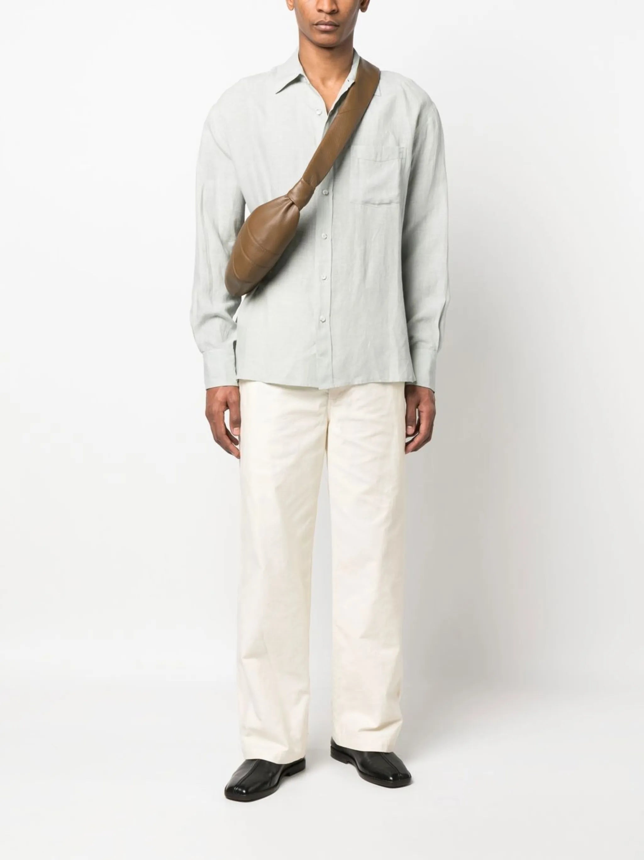 long-sleeve button-up shirt